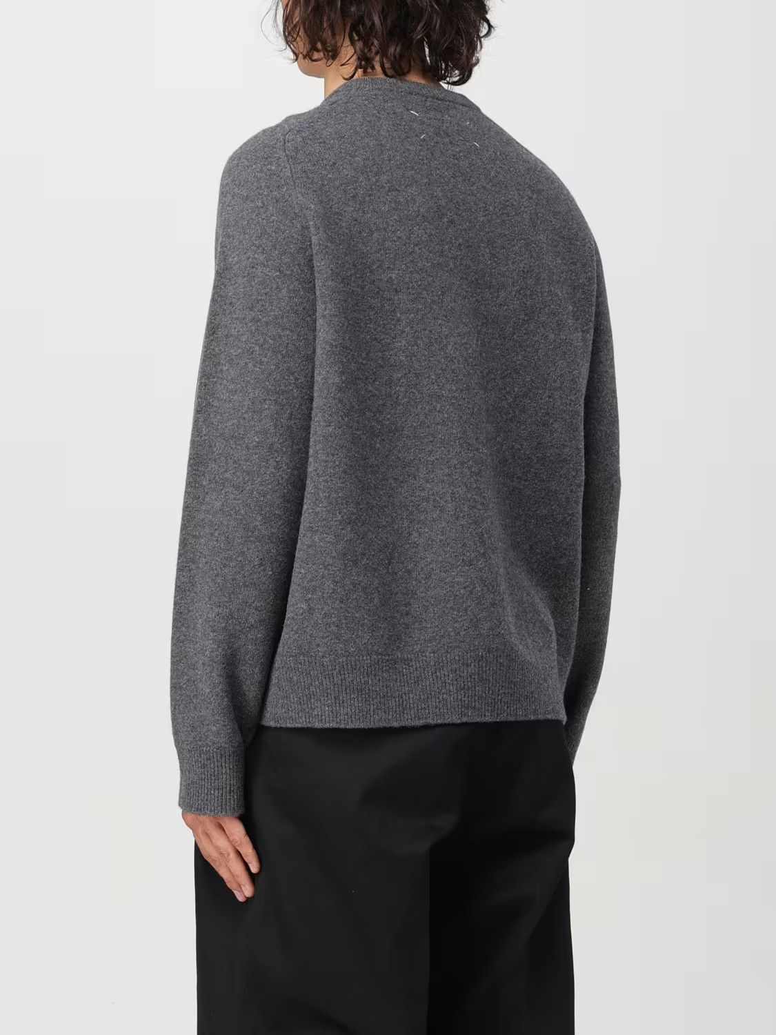Maison Margiela o1s22i1n1024 Wool Crewneck Pullover Sweater in Grey Size US M / EU 48-50 / 2 - 3 Thumbnail