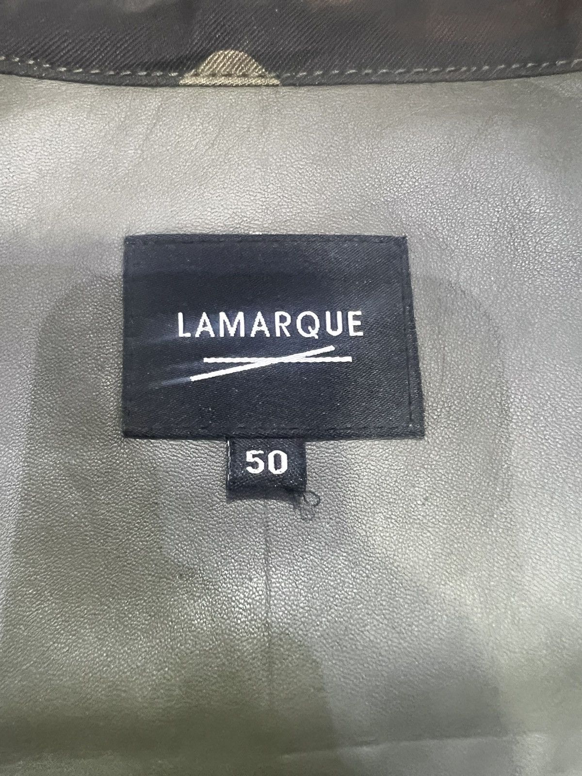 LAMARQUE Lamarque leather Comouflage combination jacket Size US M / EU 48-50 / 2 - 4 Thumbnail