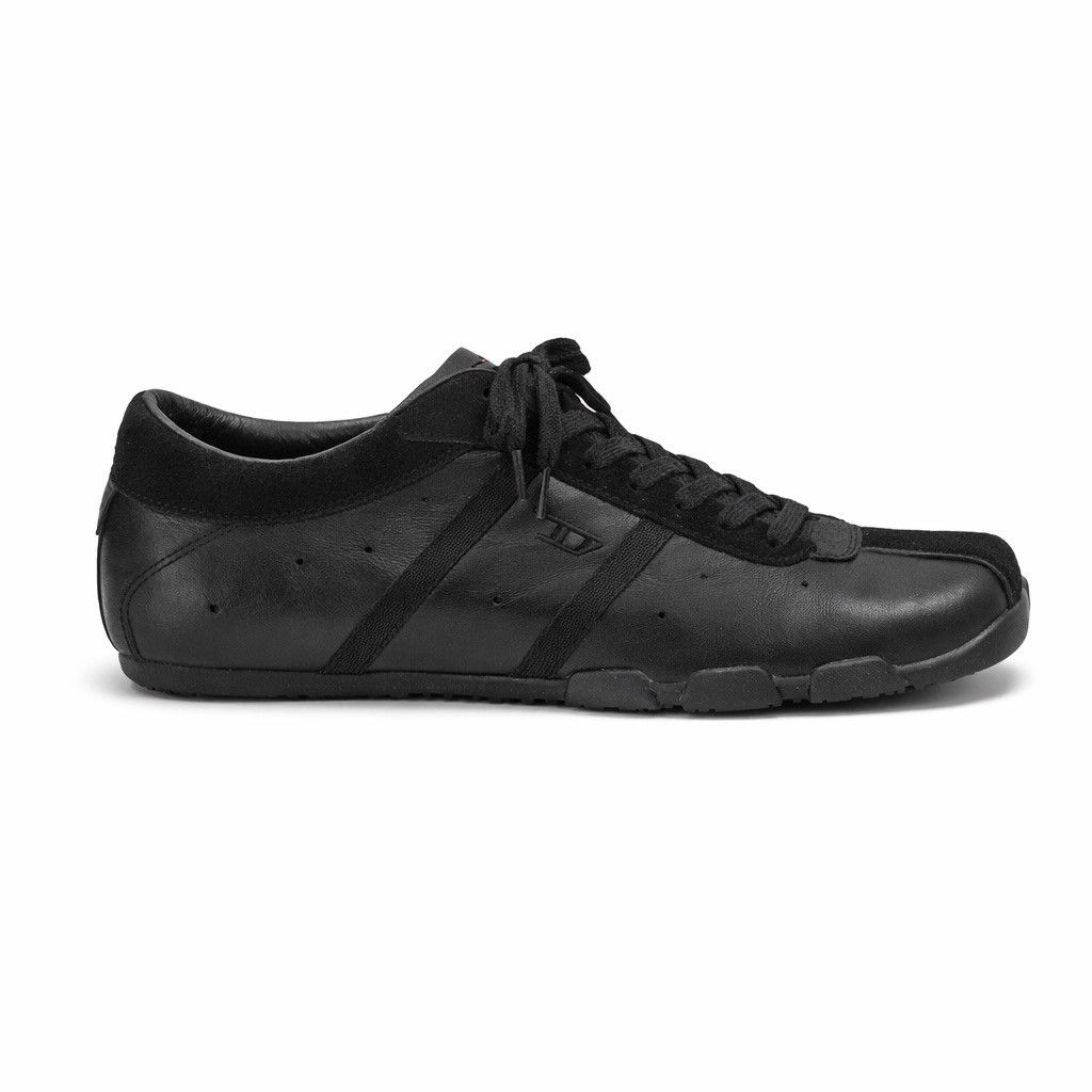 Diesel Diesel Evelyn All Triple Black Lace Up Shoes Square Toe Size US 7.5 / IT 37.5 - 2 Thumbnail