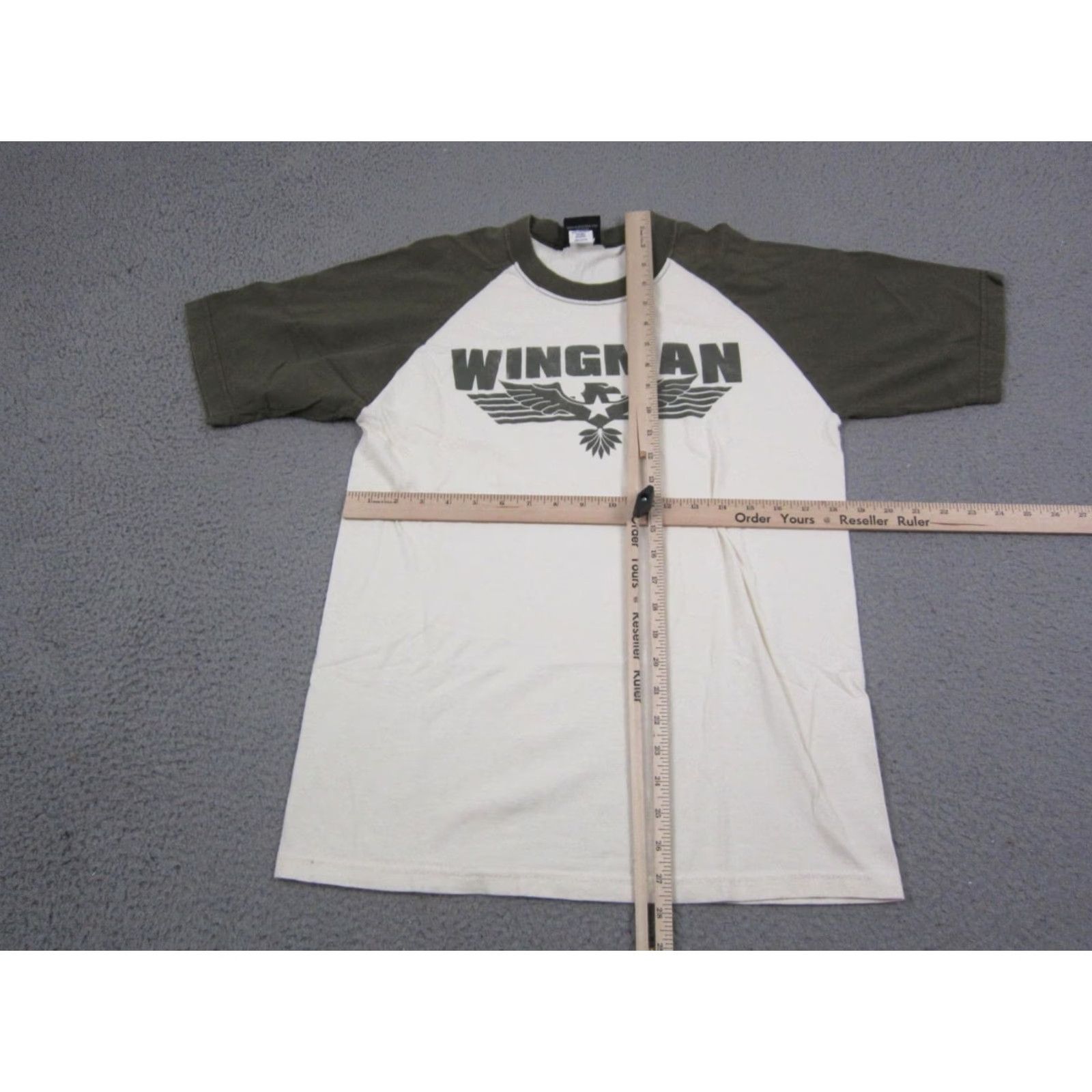 Vintage VINTAGE Wingman Shirt Mens Medium Ivory Cream Topgun Short Sleeve Crewneck 90s Nike Shirt Size US M / EU 48-50 / 2 - 6 Thumbnail