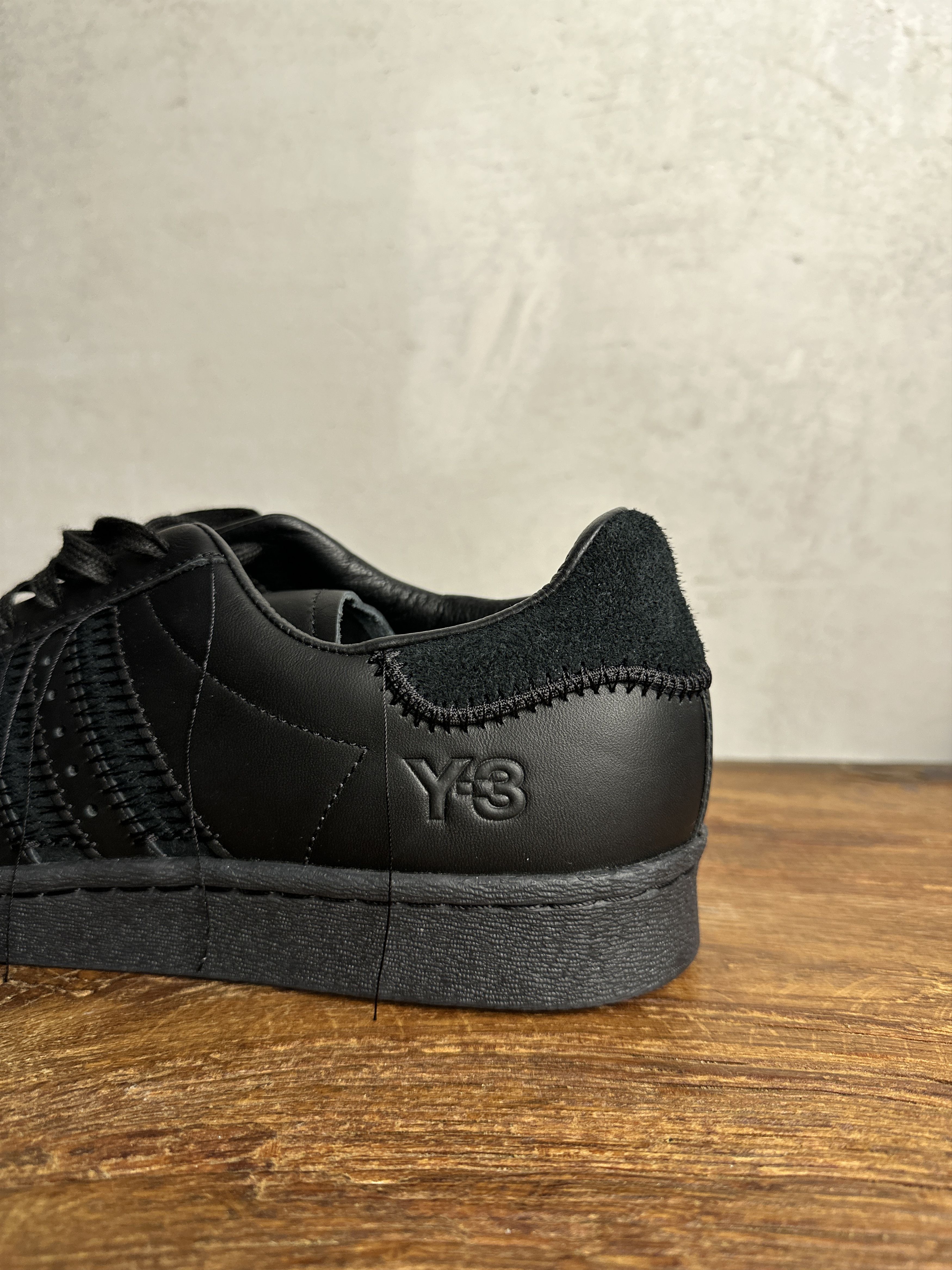 Adidas Adidas x Y-3 Superstar 'Triple Black' Sneakers Size US 10 / EU 43 - 7 Thumbnail