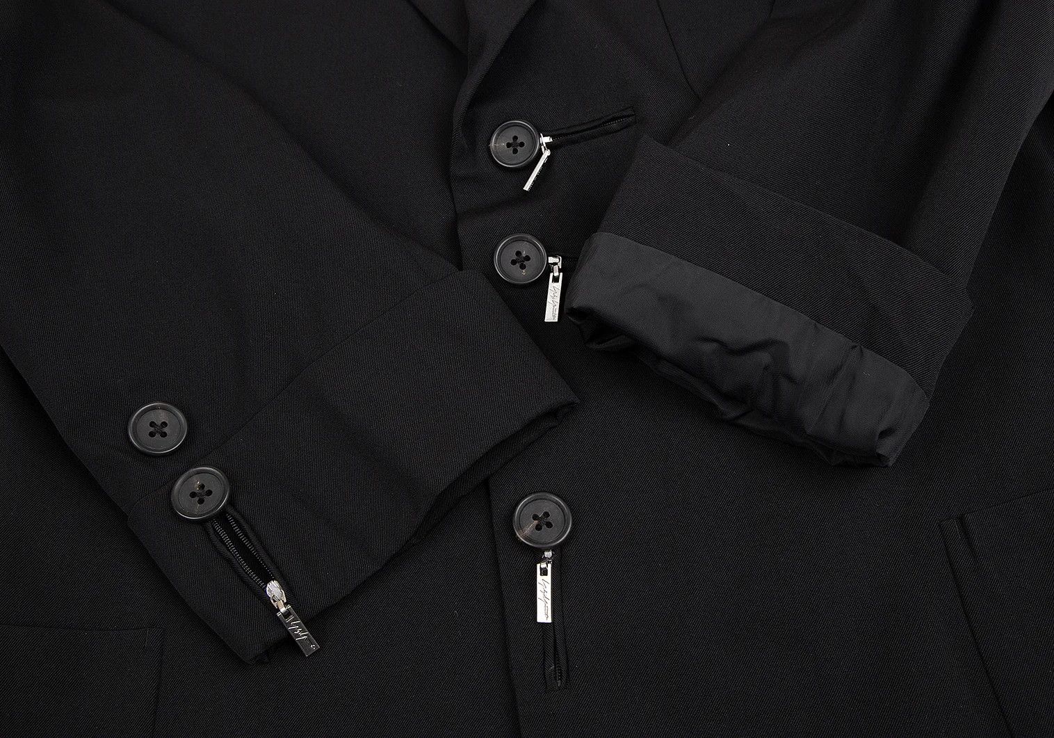 Yohji Yamamoto Yohji Yamamoto Wool Gabardine Jacket Black 2 Size US M / EU 48-50 / 2 - 6 Thumbnail