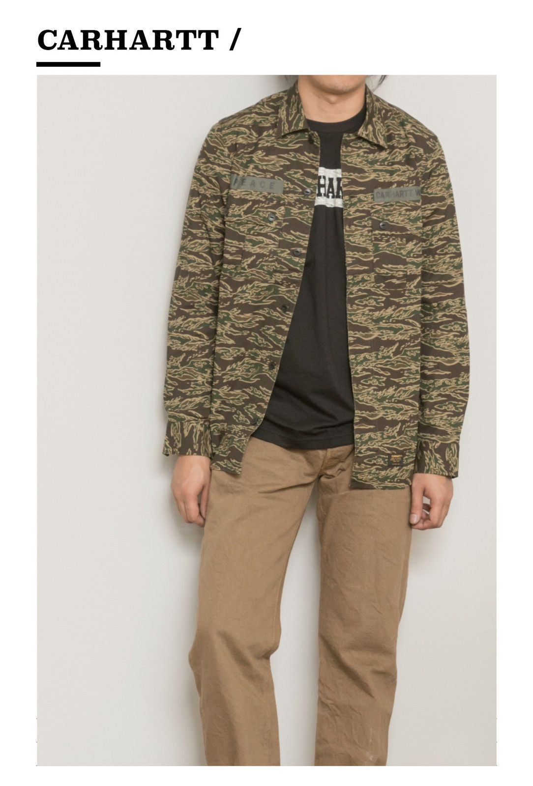 Carhartt × Carhartt Wip Carhartt WIP Memories Shirt Camo Tiger NEW Size US M / EU 48-50 / 2 - 3 Thumbnail