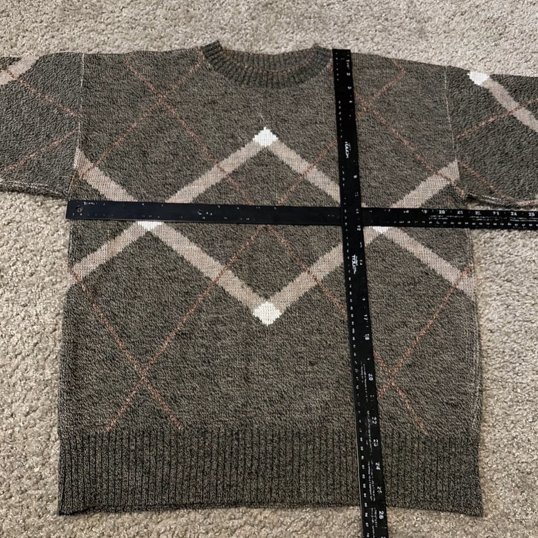 Vintage VINTAGE Regatta Sport Acrylic Knit Argyle Grey Sweater L Mens Size US L / EU 52-54 / 3 - 6 Thumbnail