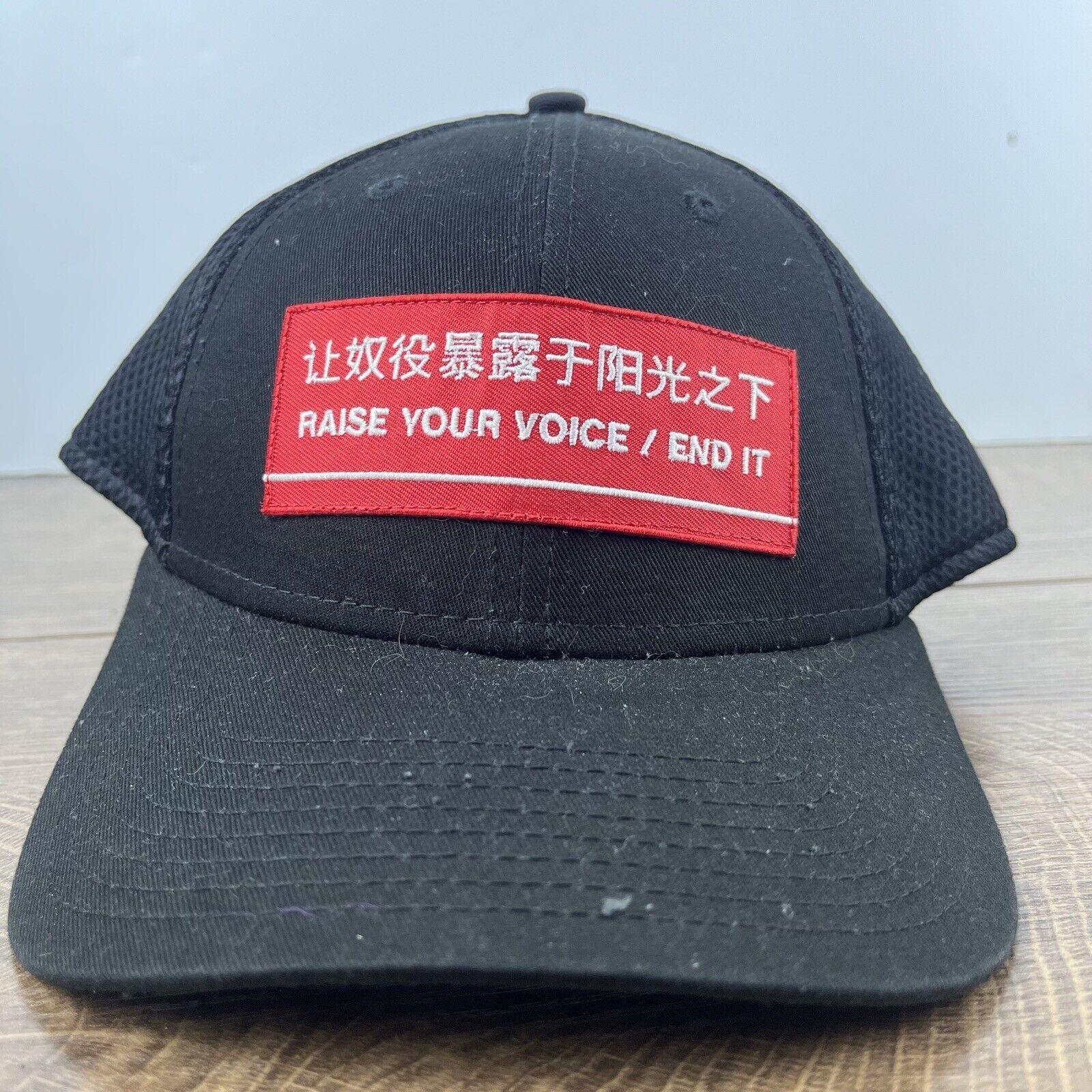 New Era Raise Your Voice Hat Snapback Hat Black Hat End It Black Adu Size ONE SIZE - 3 Thumbnail