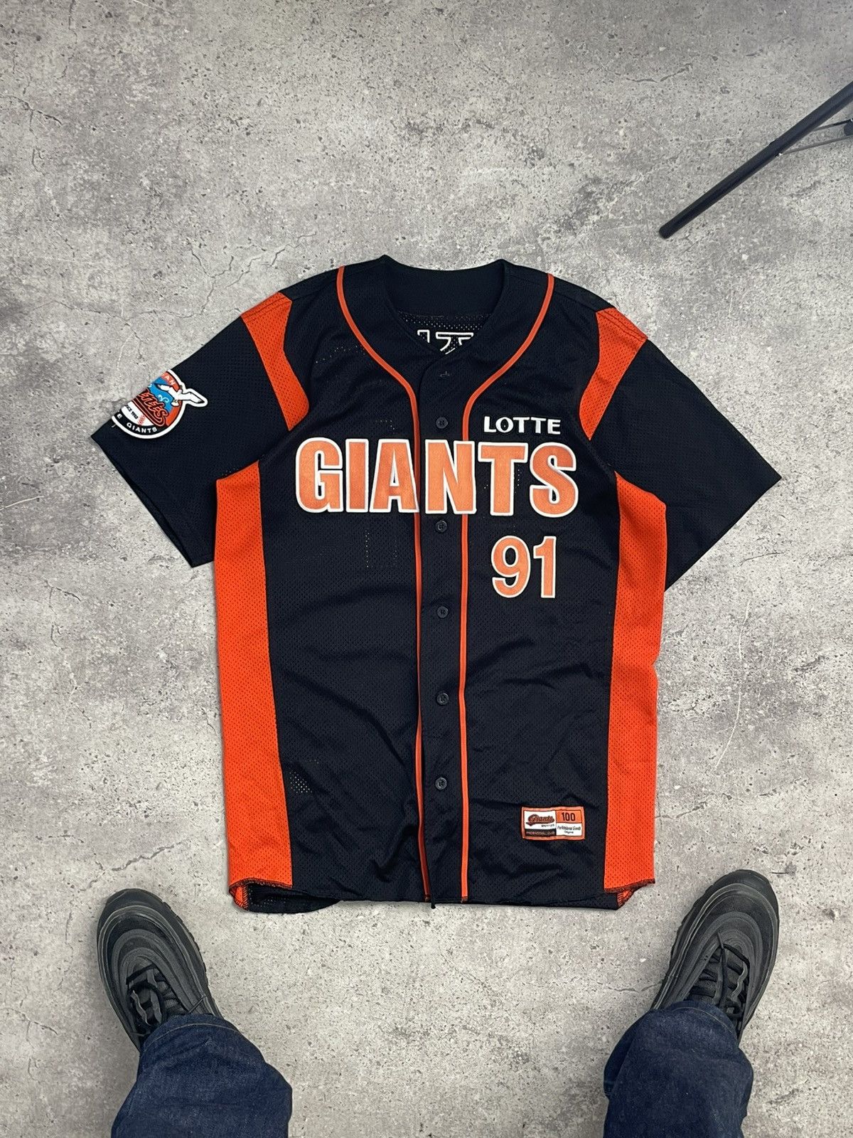 Japanese Brand × MLB Busan Pro Baseball Clup by Lotte Giants Baseball Jersey Size US L / EU 52-54 / 3 - 1 Thumbnail