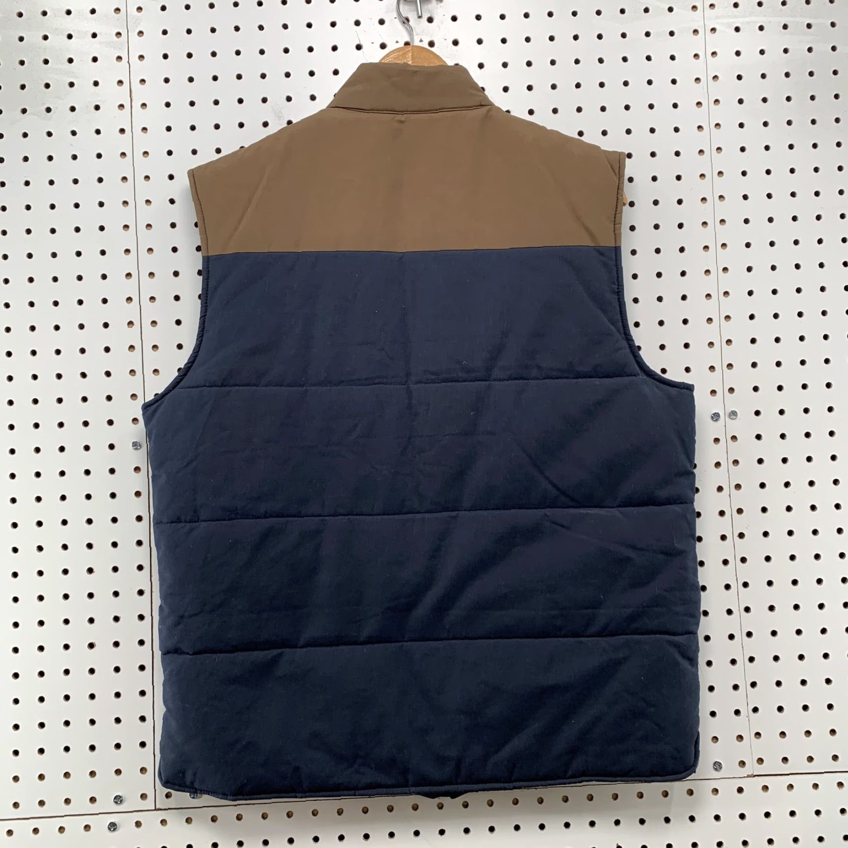 J.Crew JCrew Mercantile Puffer Vest Mens Medium M Brown Blue Sleeveless Zip Up Size US M / EU 48-50 / 2 - 7 Thumbnail
