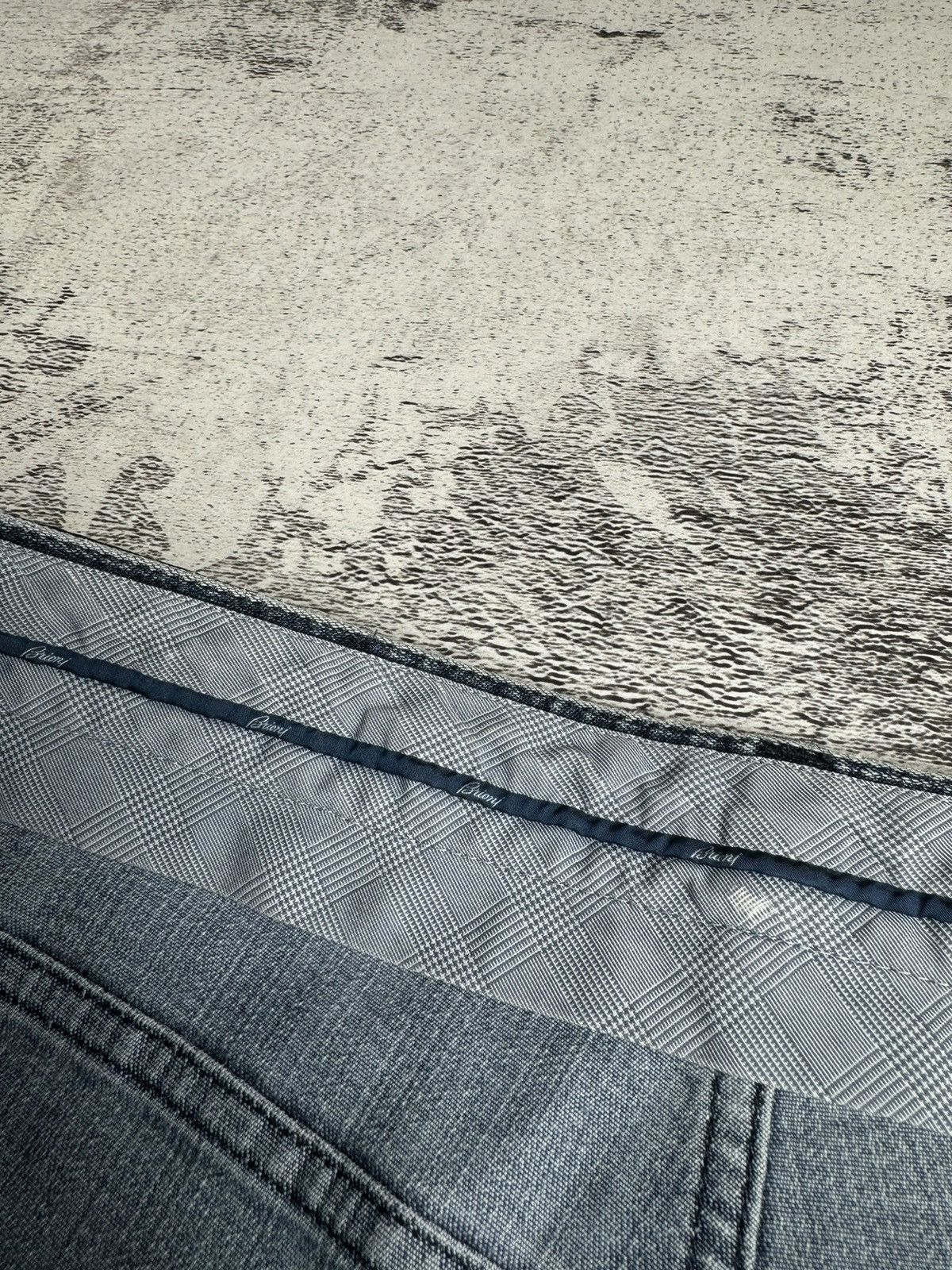 Brioni Brioni Stelvio 51 Vintage Light Blue Denim Collection Jeans Size US 34 / EU 50 - 14 Thumbnail
