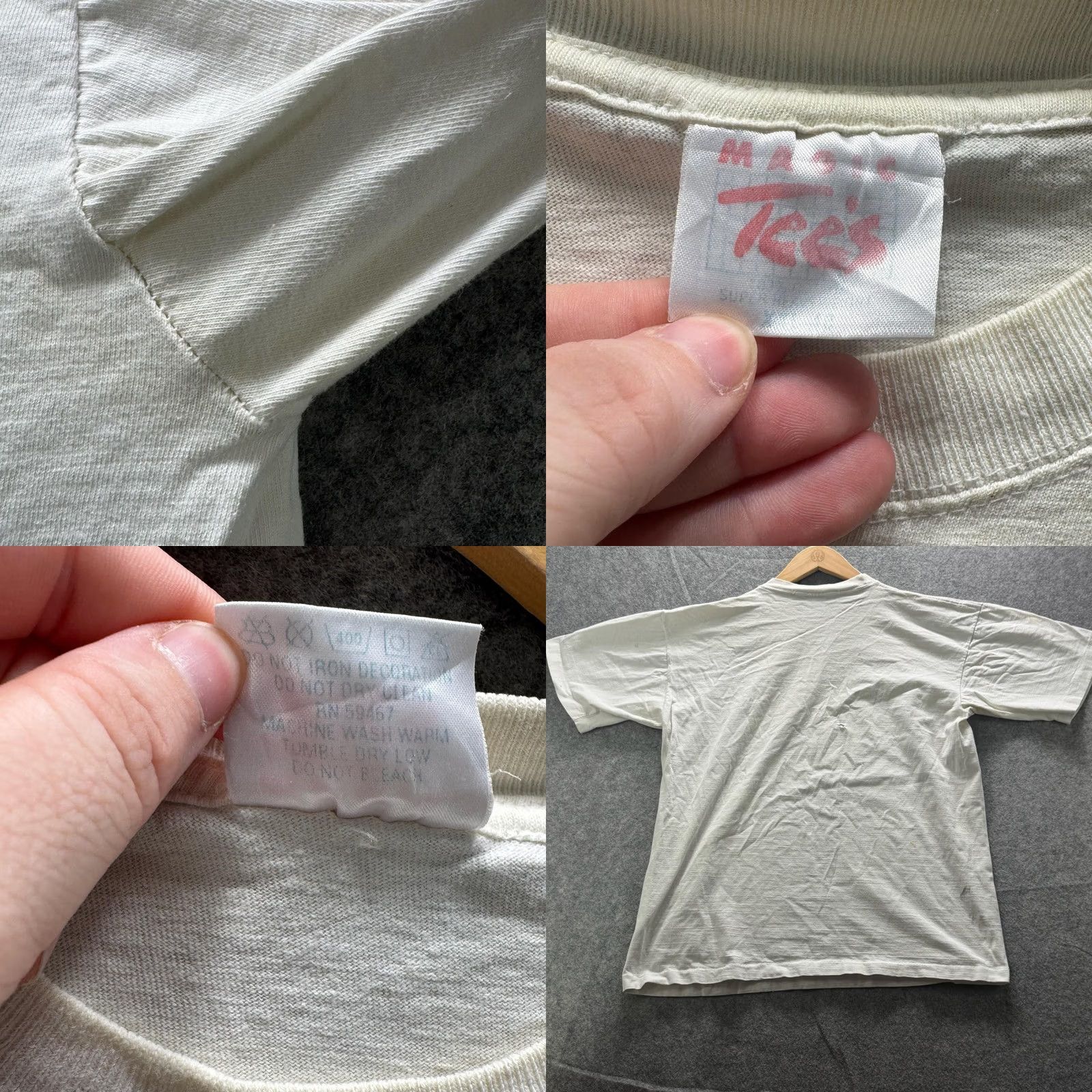 Vintage VTG Aruba Shirt Mens L White Crewneck Graphic Print Cotton Jersey Summer Beach Vacation Scuba Diver Size US L / EU 52-54 / 3 - 8 Thumbnail