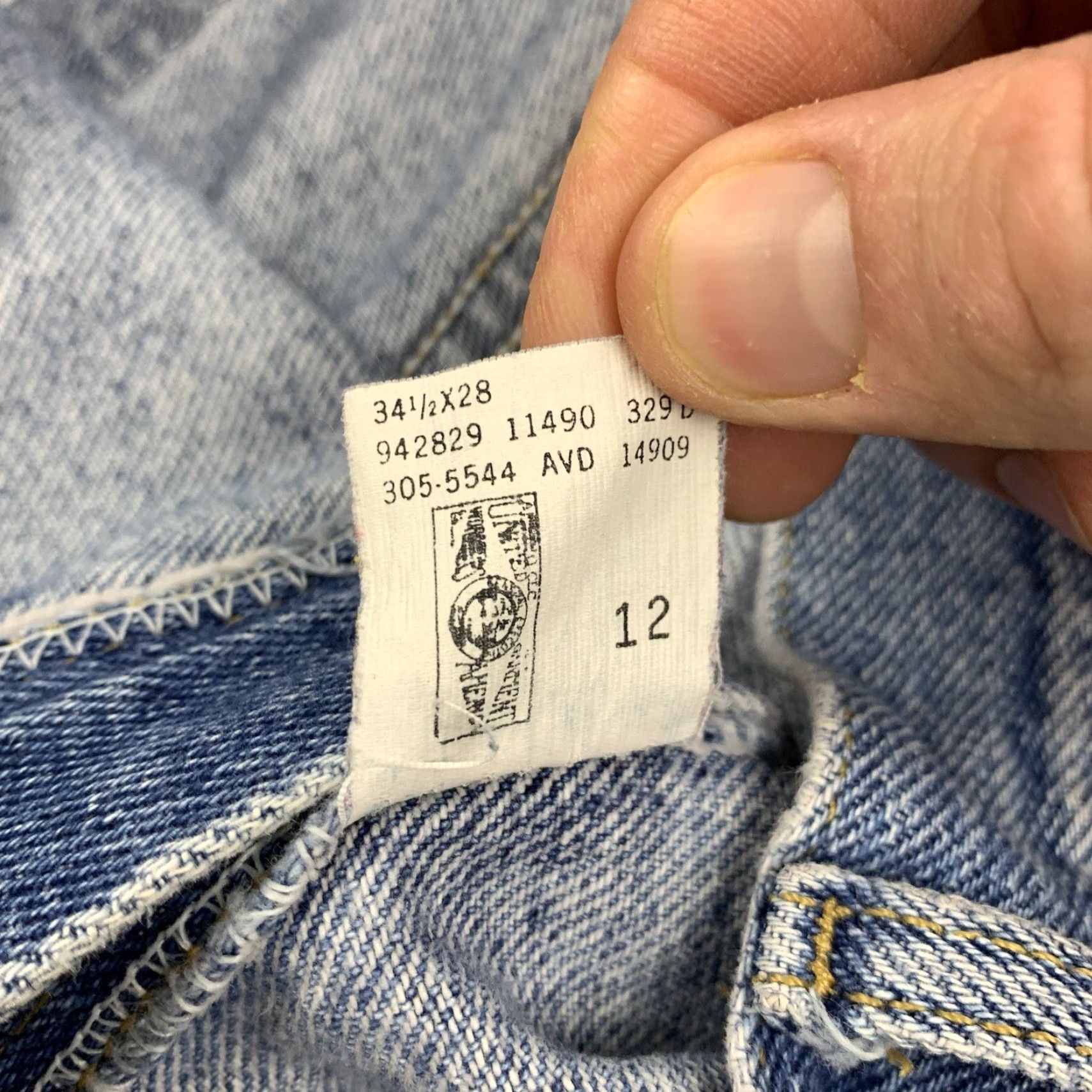 Lee VINTAGE Lee Riders Jeans Womens 18 Petites High Waisted 90s USA Union Blue Denim Mom Jeans Girls Size 40" / US 18 - 6 Thumbnail