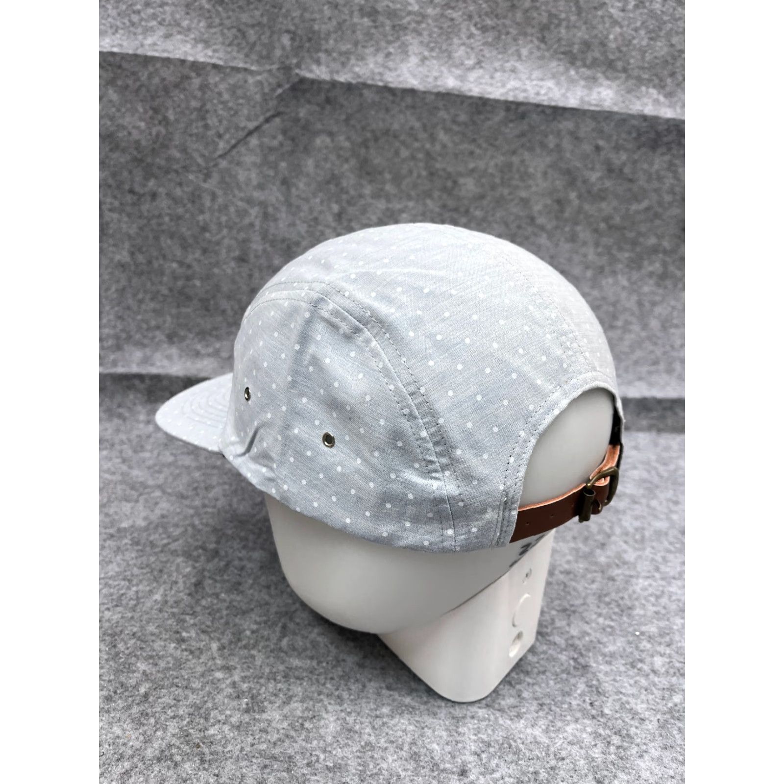 Vintage Skyed Apparel Hat Cap Strap Back Adult One Size Blue Polka Dot Cotton 5 Panel Hat Accessories Mens Size ONE SIZE - 5 Thumbnail