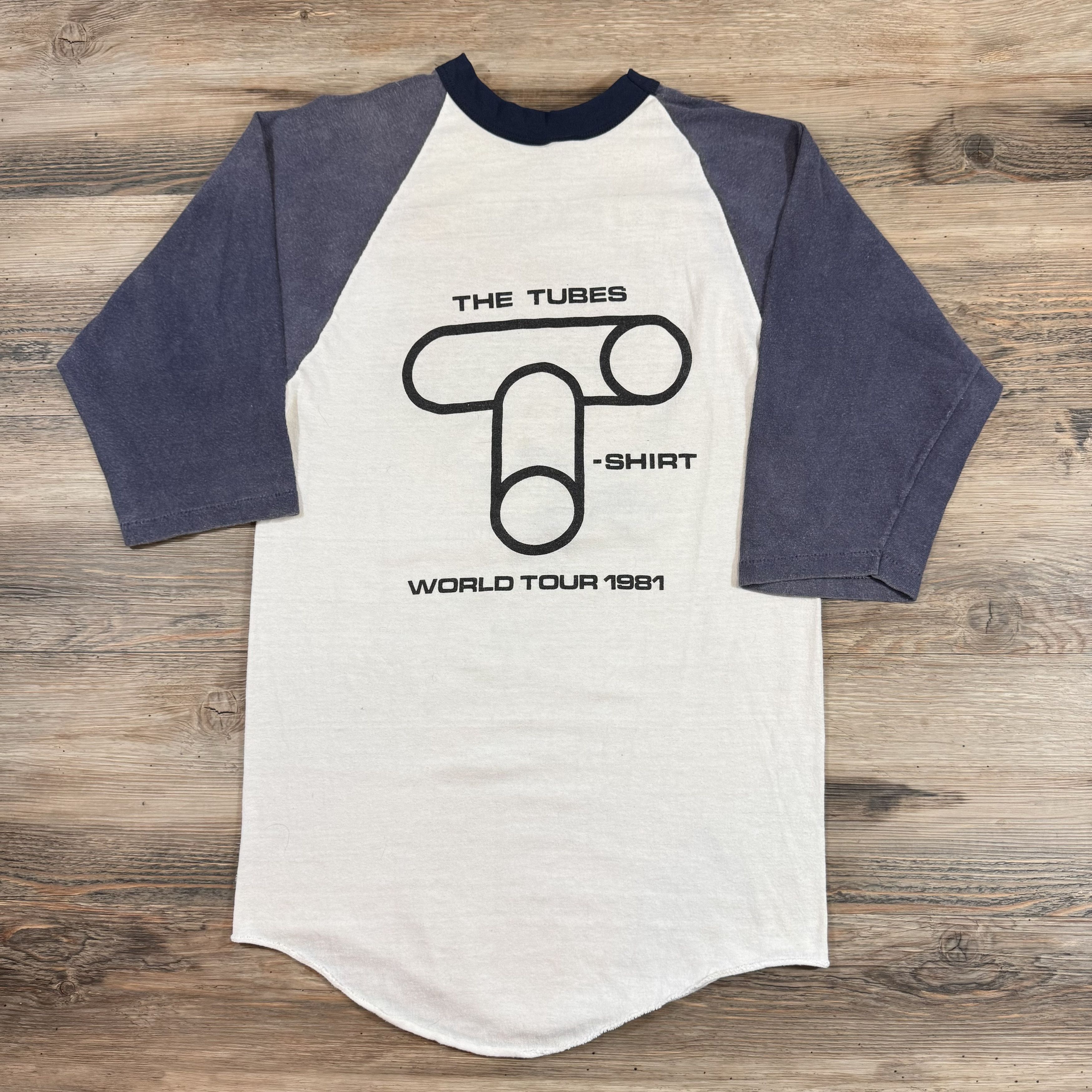 Band Tees × Vintage Rare 1981 THE TUBES 80s Rock Band Concert Raglan T-Shirt Size US S / EU 44-46 / 1 - 5 Thumbnail