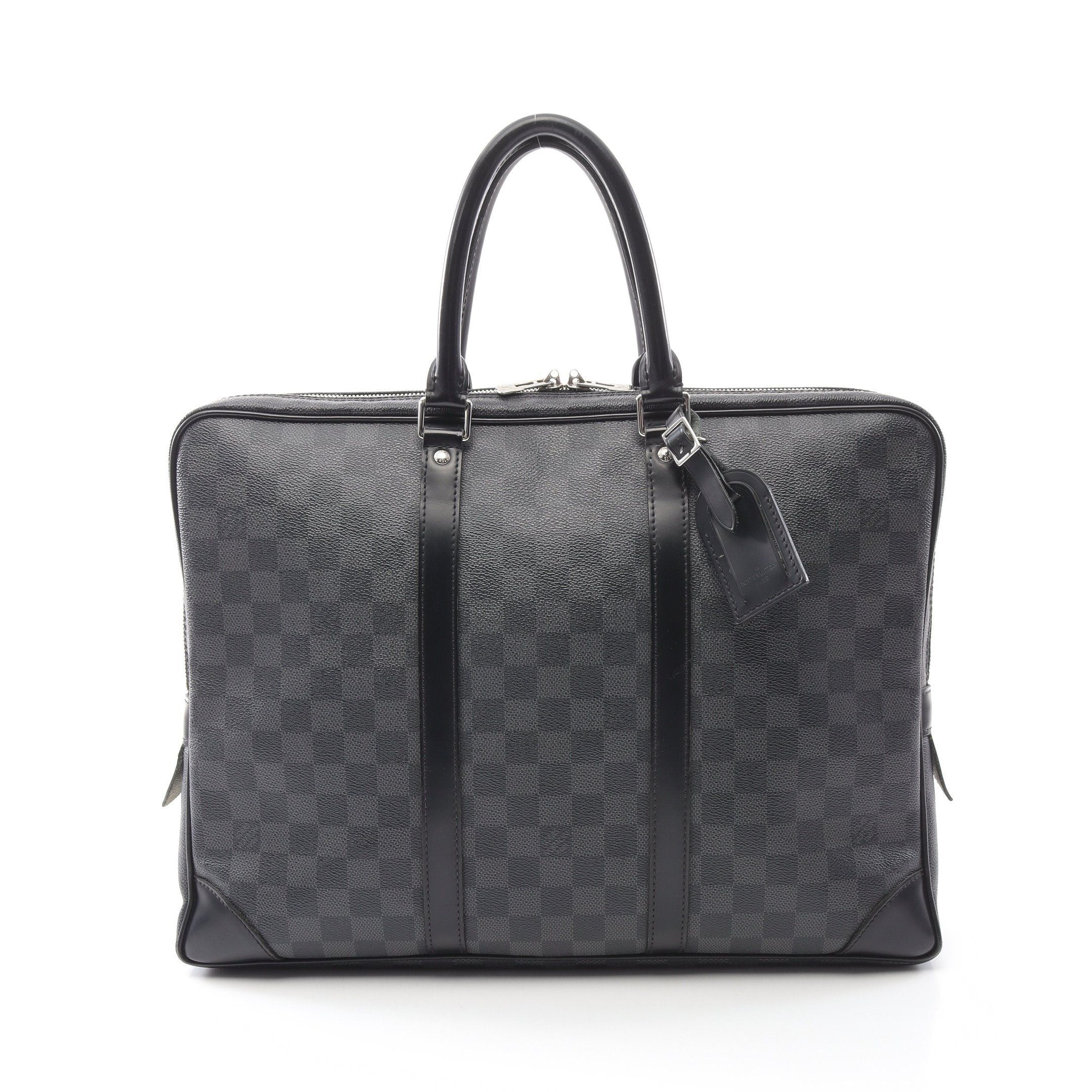 Louis Vuitton Louis Vuitton Porte Document Voyage Damier Graphite Business Bag Briefcase Leather Black Size ONE SIZE - 1 Thumbnail