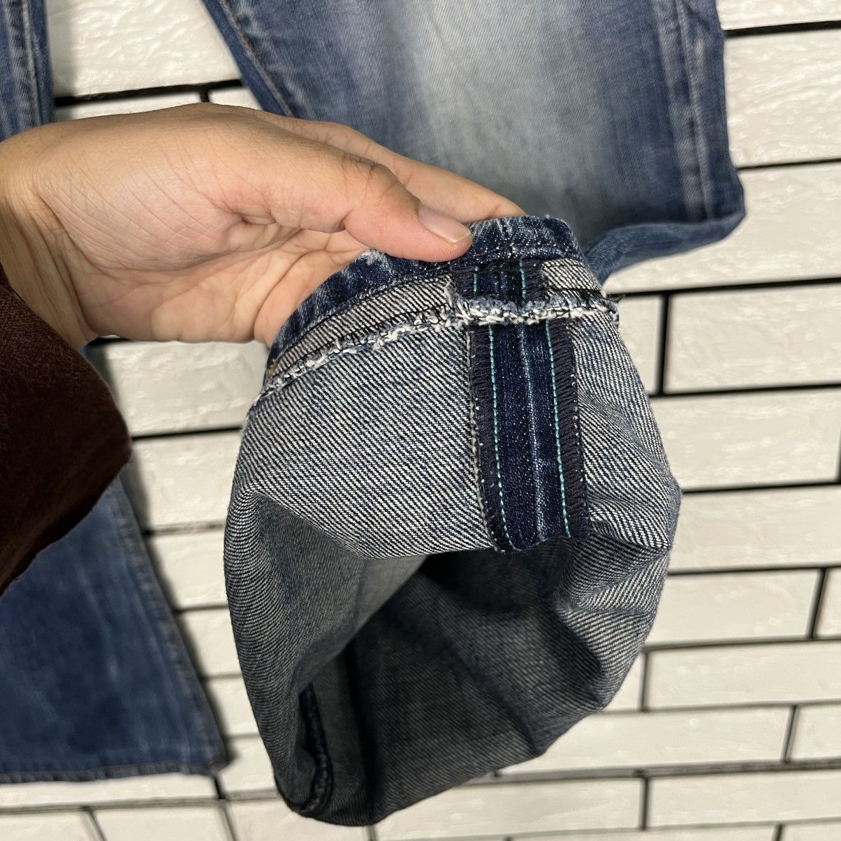 Replay Vintage Replay Tredmark Italy Blue Denim Jeans Size US 30 / EU 46 - 15 Thumbnail