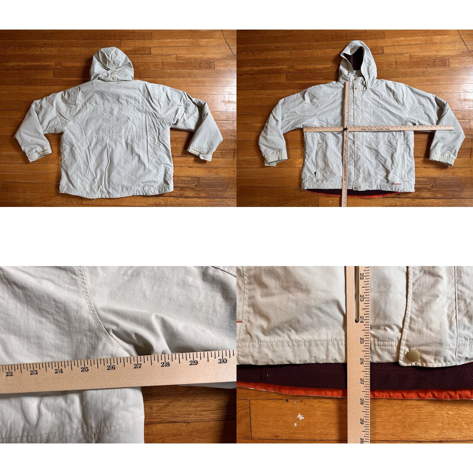Vintage L.L. Bean Winter Jacket Men’s 2XL White Interchange Zip In Fleece Purple Jacket Size US XXL / EU 58 / 5 - 9 Thumbnail