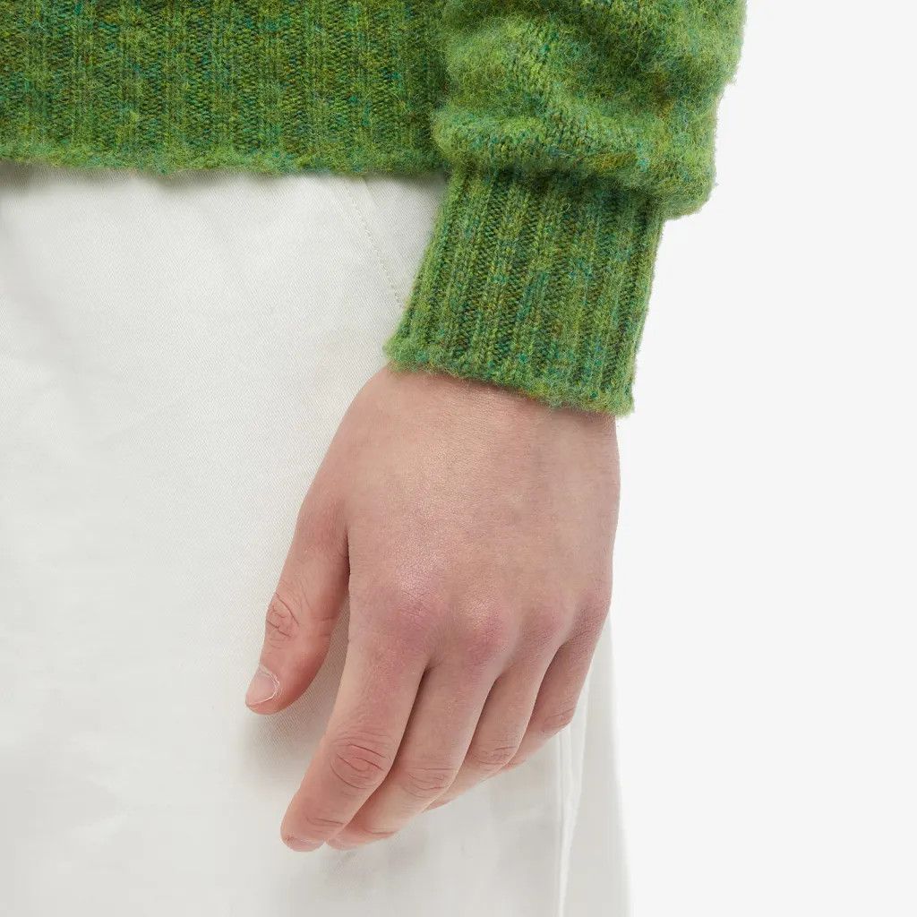 Jamiesons Of Shetland 💚 JAMIESON'S OF SHETLAND BRUSHED CREW KNIT Leprechaun Size US L / EU 52-54 / 3 - 5 Thumbnail