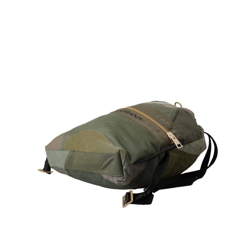 Dolce & Gabbana Dolce & Gabbana Military Green Patchwork Rucksack Backpack B Size ONE SIZE - 6 Thumbnail
