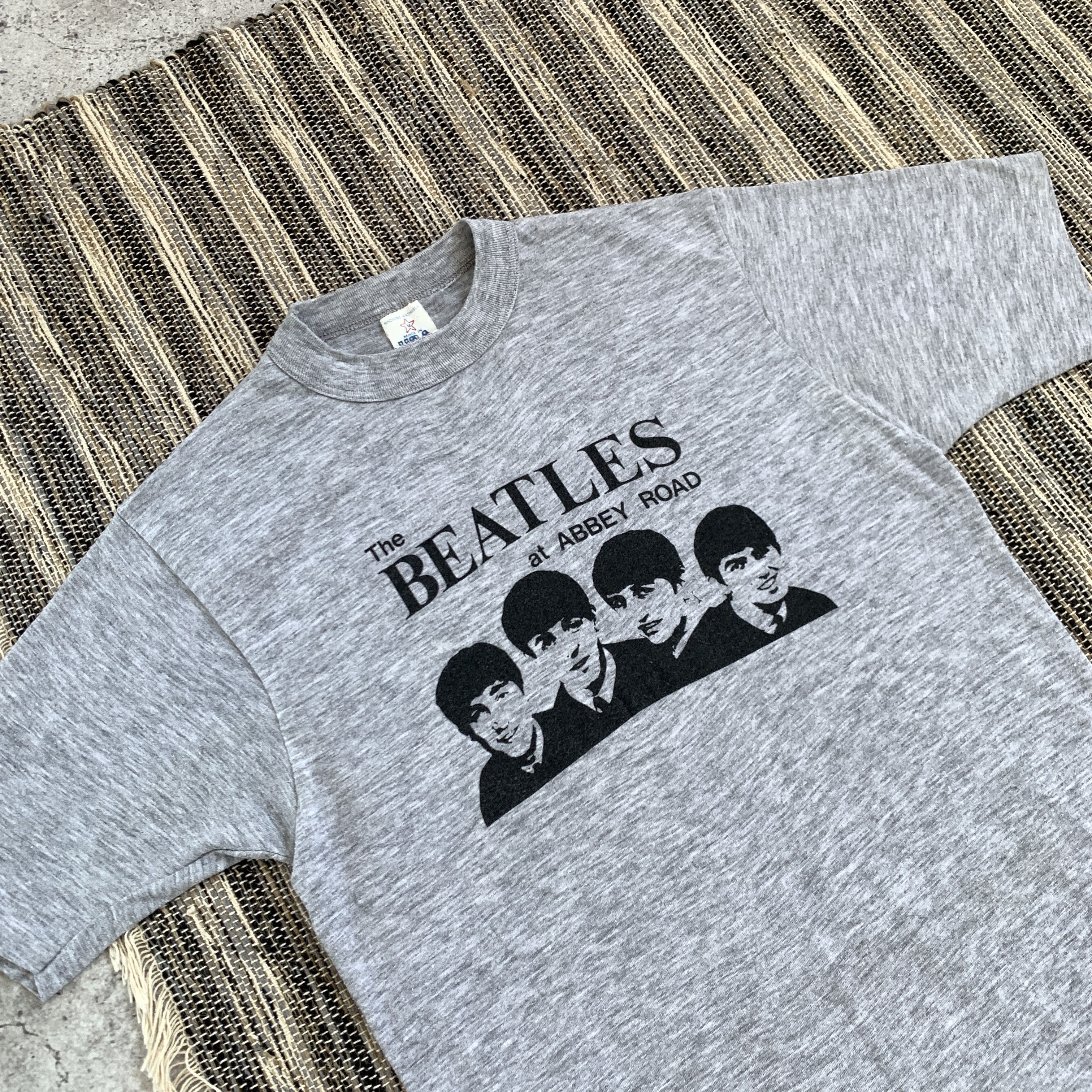 Band Tees Vintage The Beatles 80s Made in USA Grey Graphic Tee Shirt Size US S / EU 44-46 / 1 - 6 Thumbnail