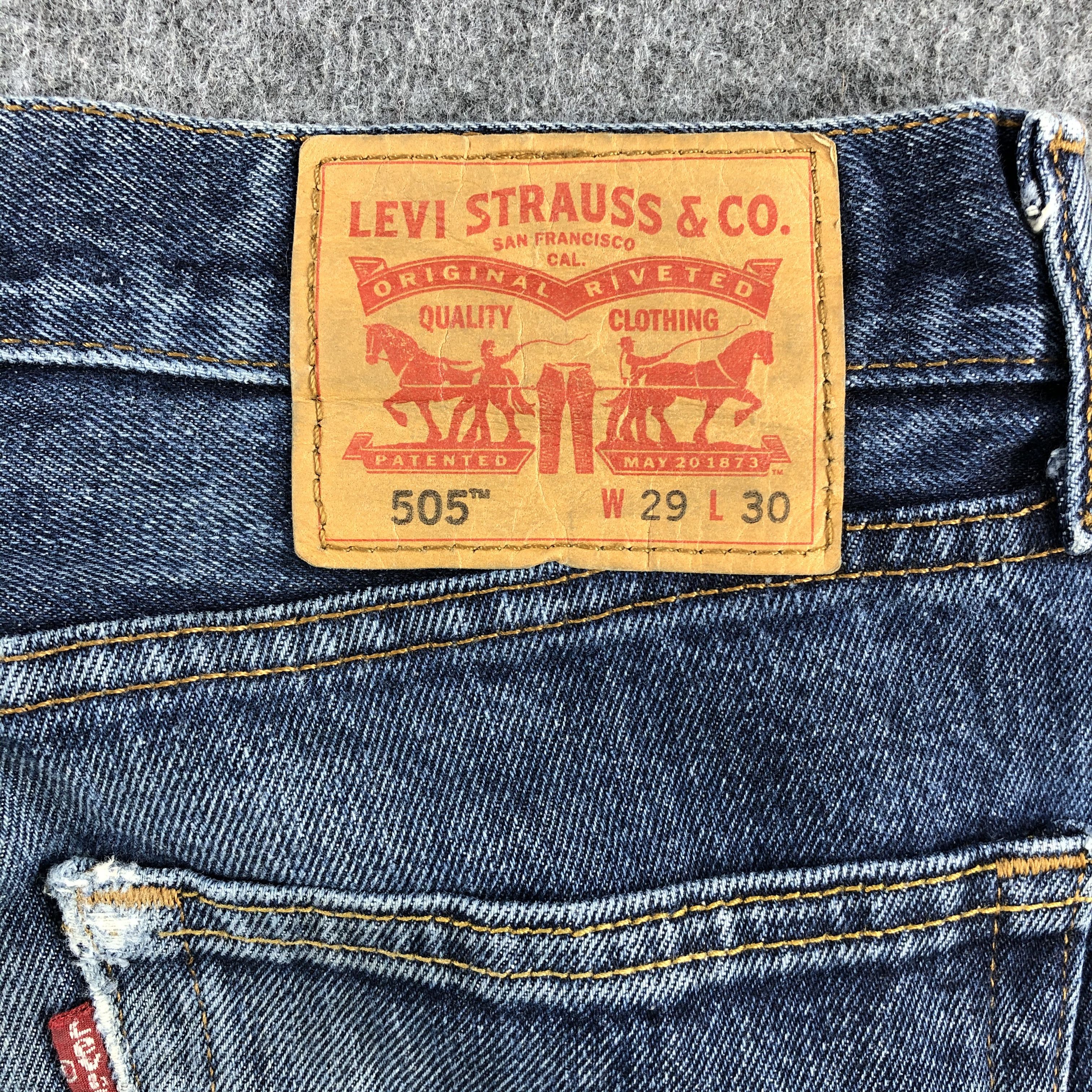 Levi's Vintage Blue Wash Levis 505 Jeans-J1541 Size US 30 / EU 46 - 5 Thumbnail