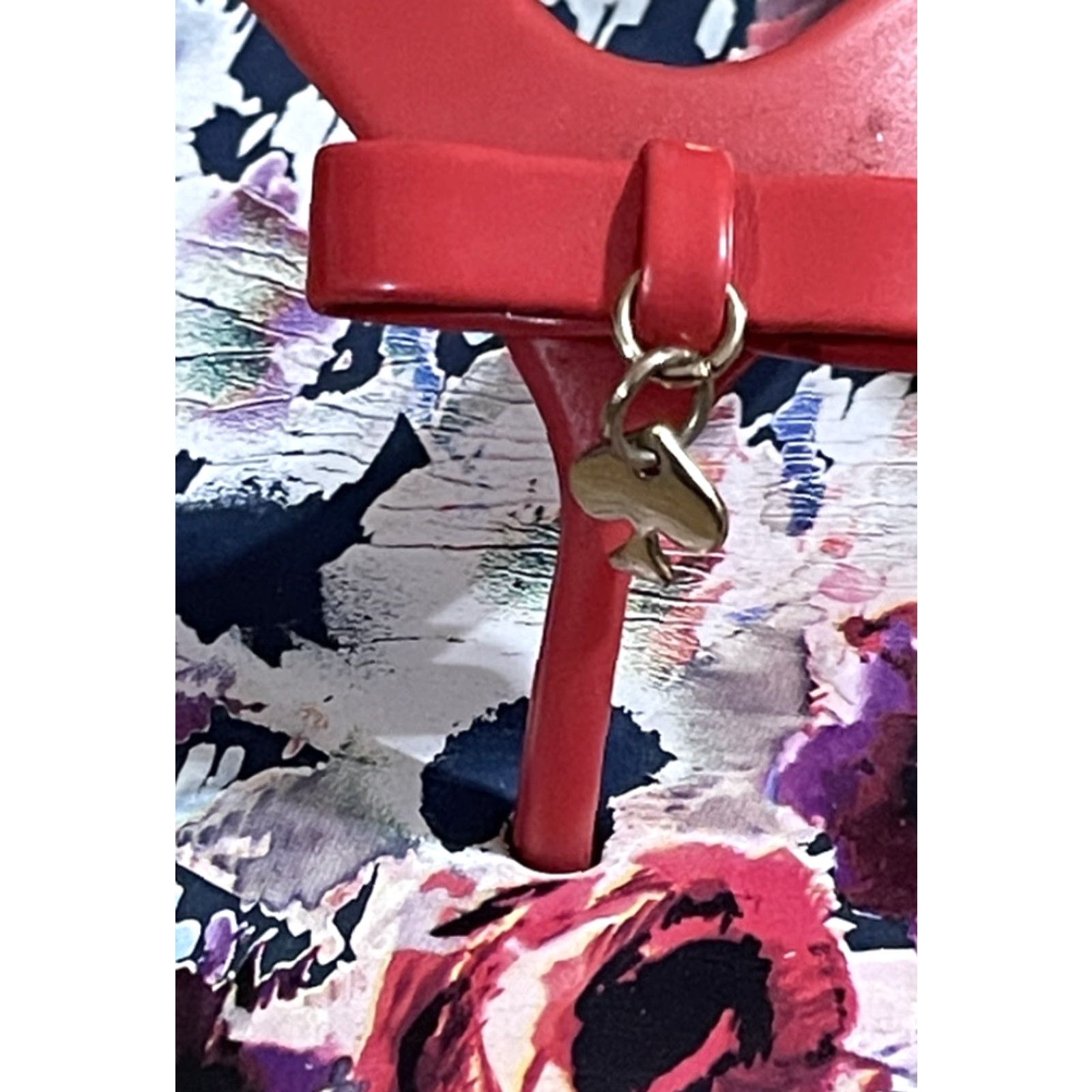Vintage kate spade new york Nova Floral Print Flip Flops Navy Red Thongs Size 9 US Sandal Women Flat Shoes Size US 9 / IT 39 - 5 Thumbnail