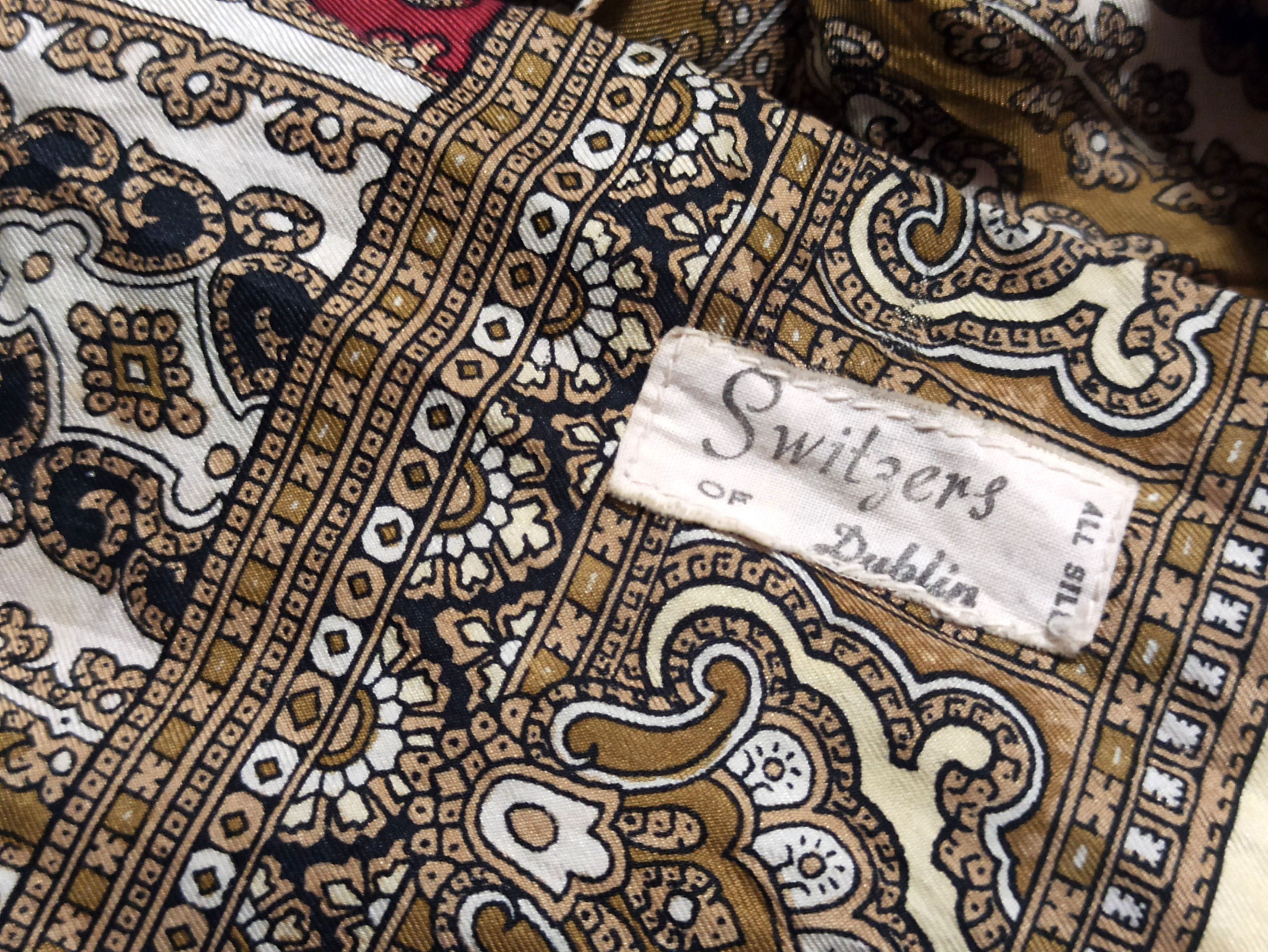 Other Switzers of Dublin Rare Double-Sided Silk Geometric Scarf Size ONE SIZE - 2 Thumbnail