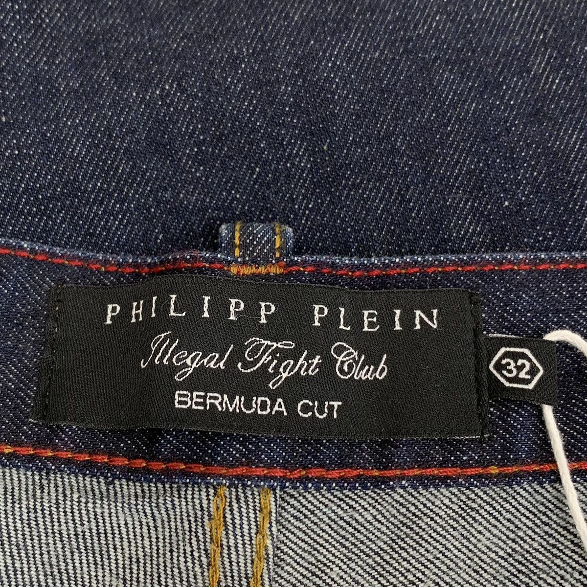 Philipp Plein Philipp Plein Blue Badge Cotton Denim Shorts K26WX Size US 32 / EU 48 - 5 Thumbnail