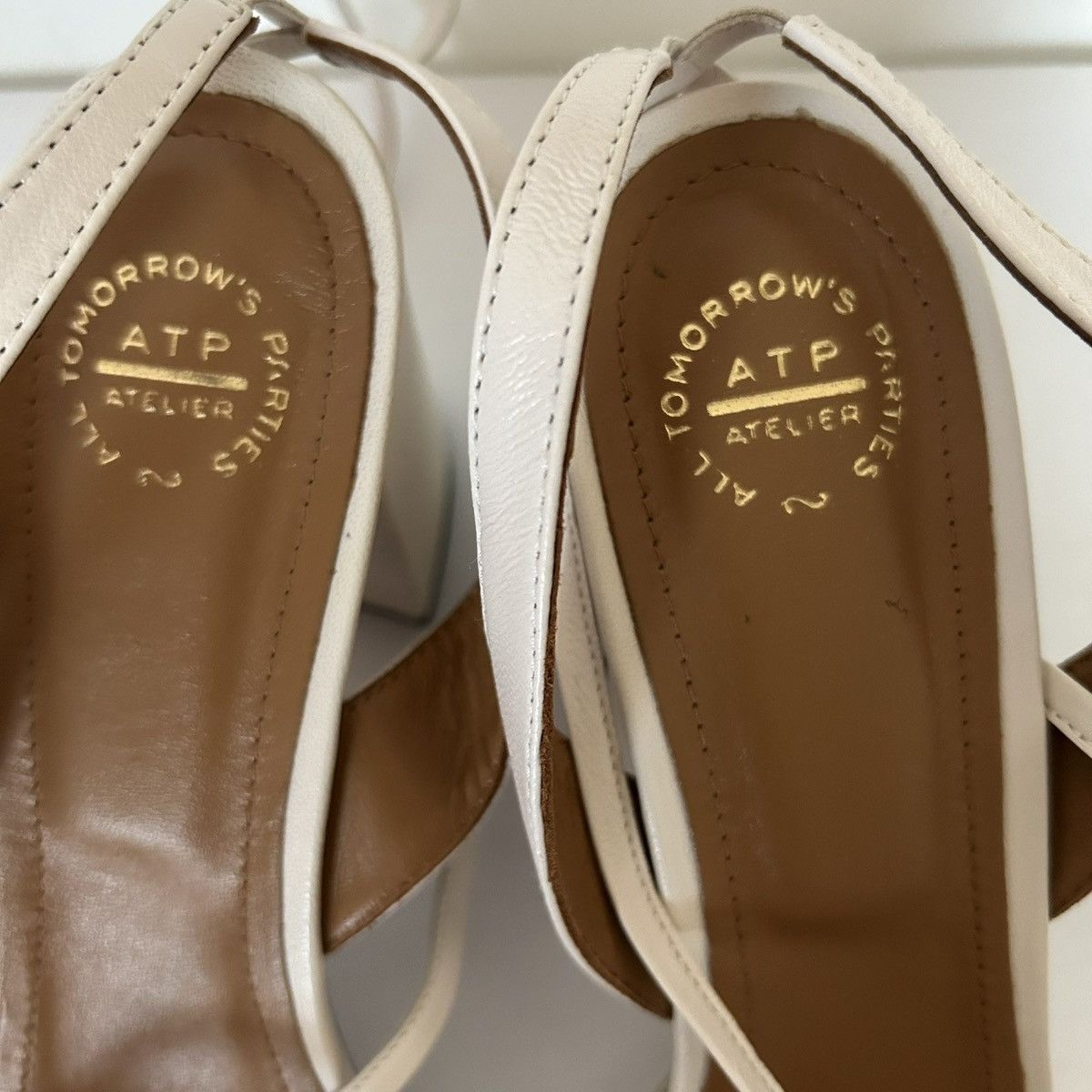 ATP Atelier ATP Atelier Leather Platform Sandals Size 8 Size US 10.5 / IT 40.5 - 6 Thumbnail
