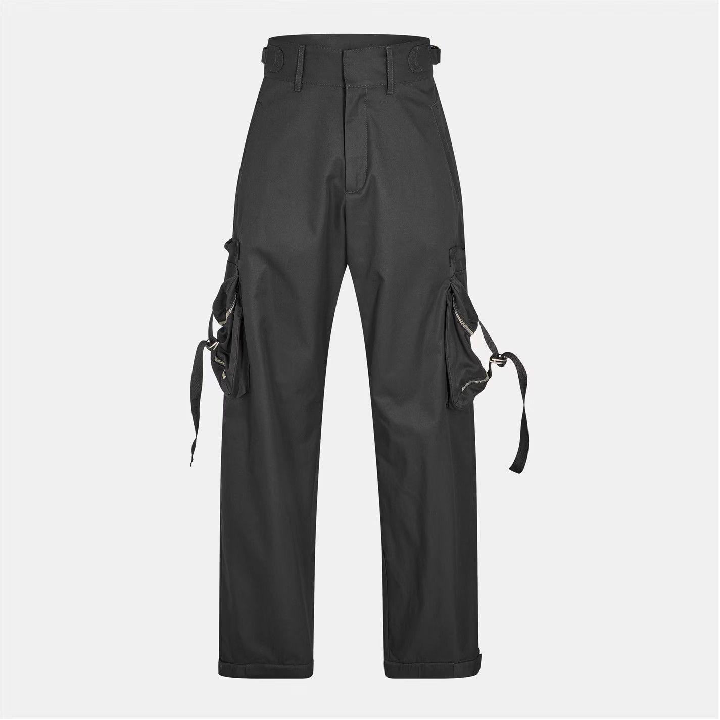 Off-White o1g2r1mq0226 Regular Fit Drawstring Cargo Trousers In Black Size US 30 / EU 46 - 1 Thumbnail