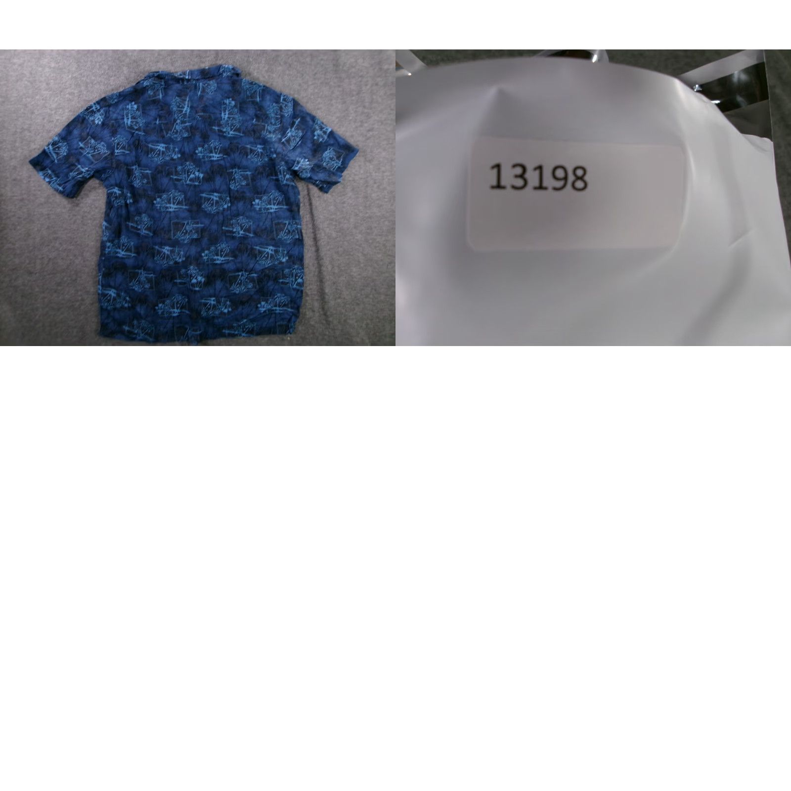George George Shirt Mens Large Blue Tropical Hawaiian Resort Floral Short Sleeve Button-Up Collared Casual Travel Workwear Size US L / EU 52-54 / 3 - 8 Thumbnail