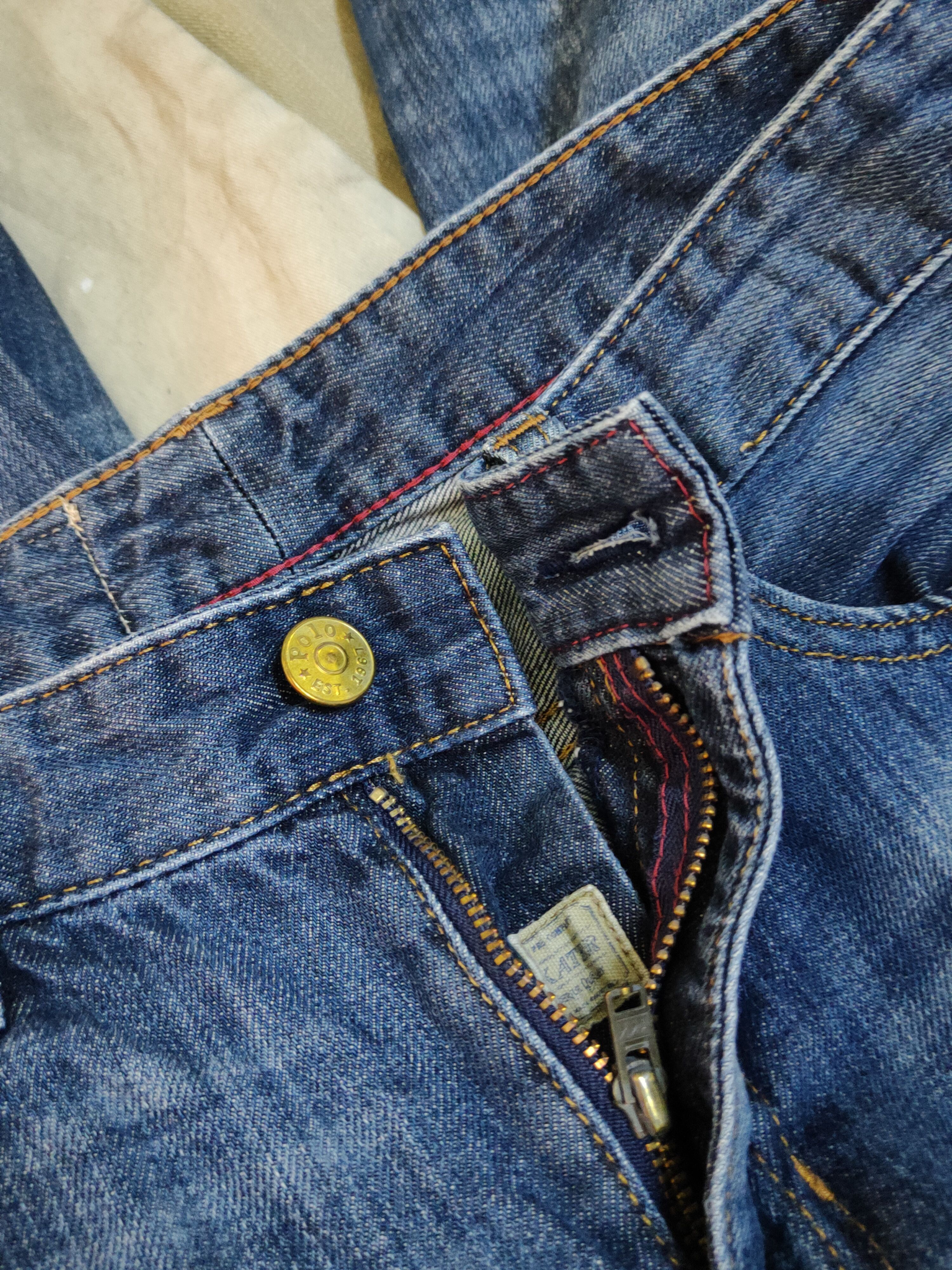 Polo Ralph Lauren Polo Ralph Lauren skater Blue Distressed ripped Denim #S1593 Size US 27 - 15 Thumbnail