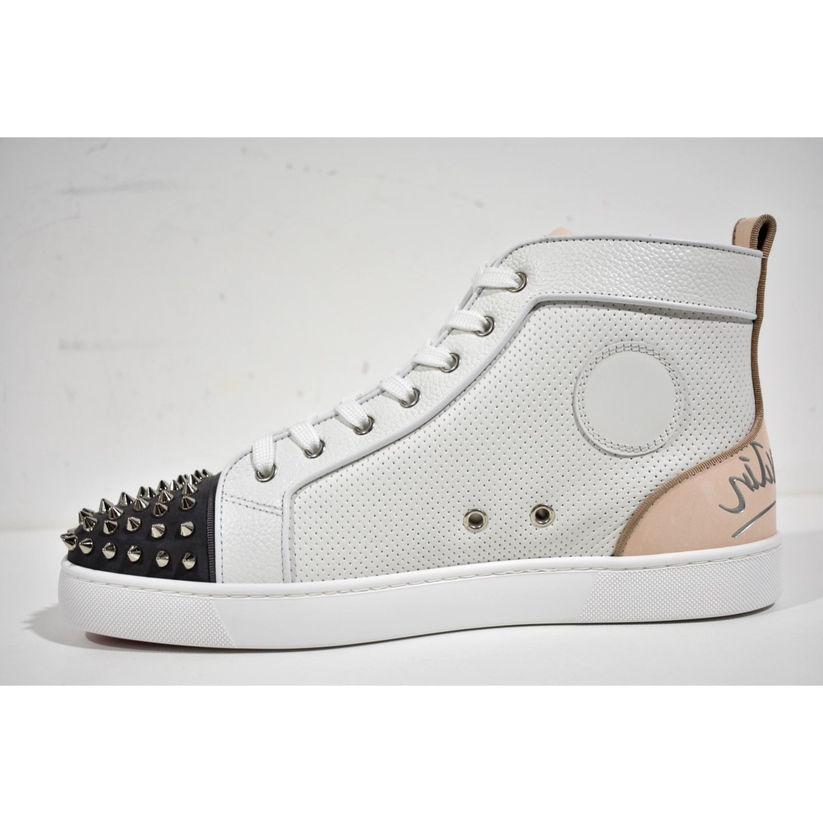 Christian Louboutin Christian Louboutin Fun Lou Spikes Flat High Top Sneaker Size US 11.5 / EU 44-45 - 8 Thumbnail