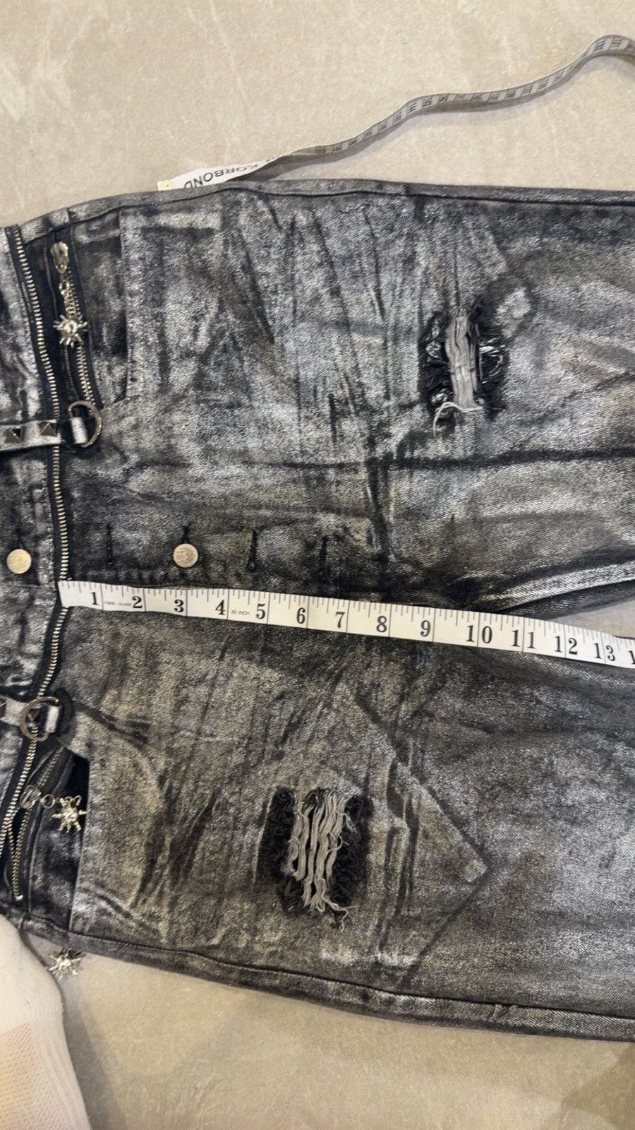 Other ETHEREAL EXIST “CHROMERY” FLARED JEANS Size US 30 / EU 46 - 4 Thumbnail