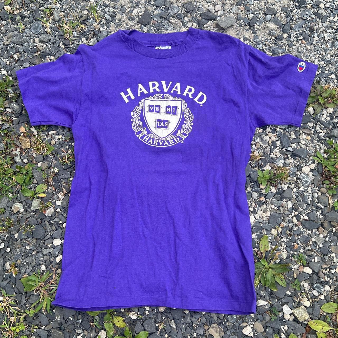 Champion Vintage 90s Harvard University Champion Purple T Shirt Size US M / EU 48-50 / 2 - 1 Thumbnail