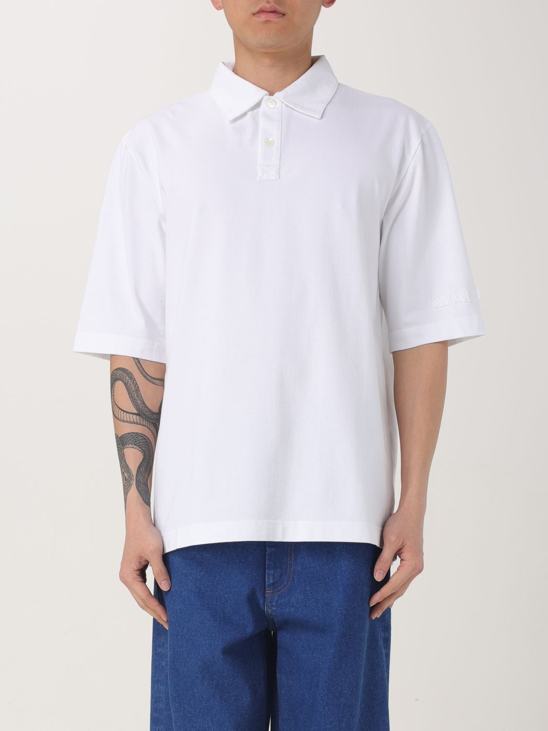 Marni Marni Polo Shirt Men White Size US M / EU 48-50 / 2 - 1 Thumbnail