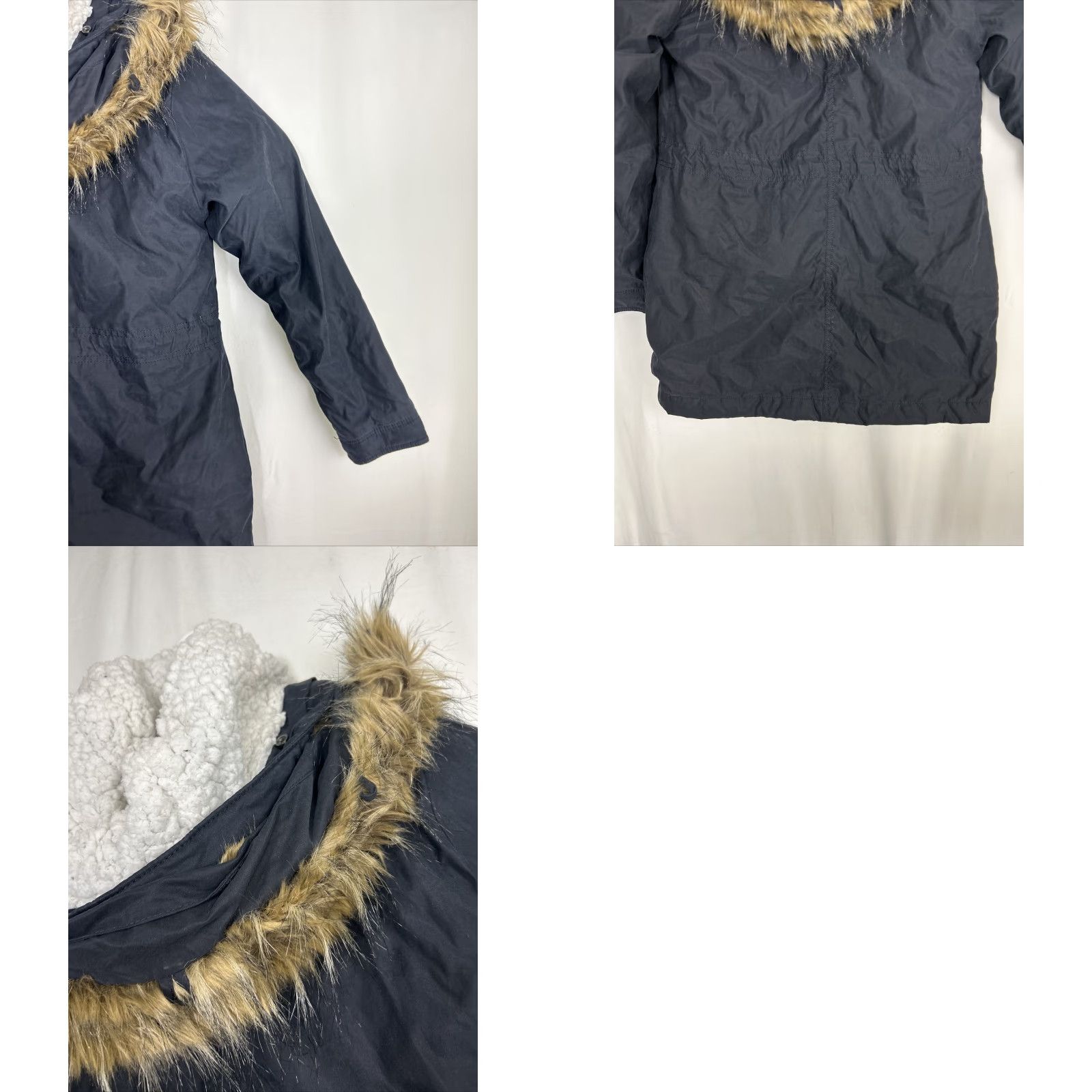Abercrombie & Fitch Abercrombie & Fitch Parka Jacket XS Black Sherpa Lined Fur Trim Hood Army Outdoor Vintage No Size XS / US 0-2 / IT 36-38 - 10 Thumbnail