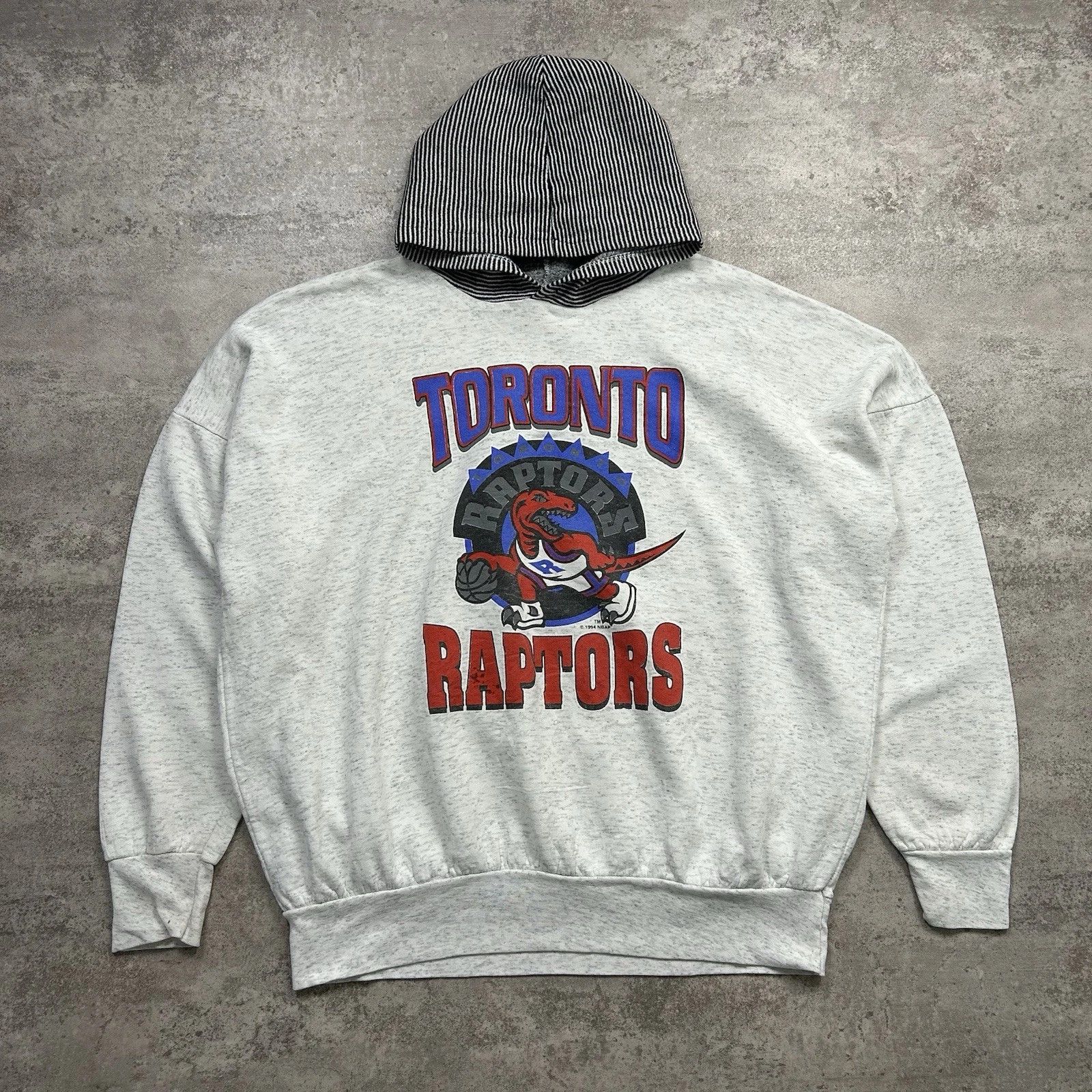 RARE NBA TORONTO RAPTORS SWEATSHIRT HOODIE 1994 SIZE XL