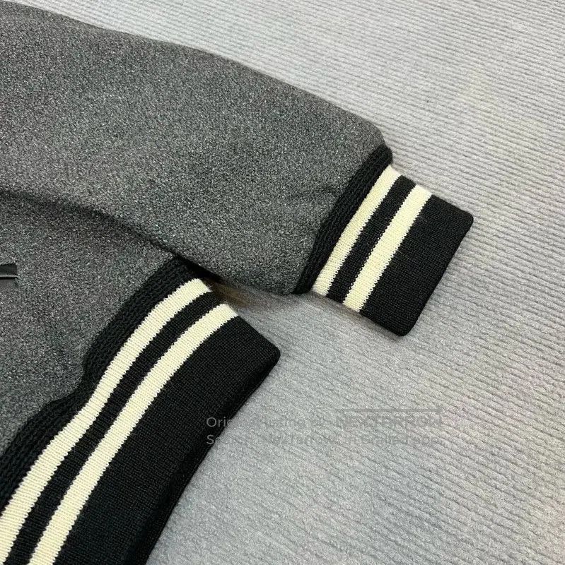 Yves Saint Laurent YSL Gray Wool Women's Jacket L Size . Size L / US 10 / IT 46 - 3 Thumbnail
