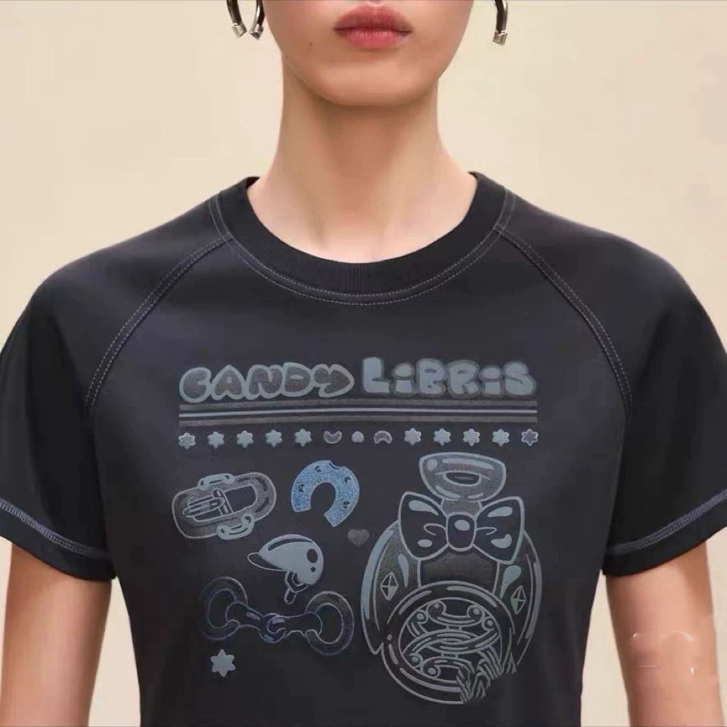 Hermes Hermes 25FW Print Solid Jersey Fitted Tee 36 99 New Size XS / US 0-2 / IT 36-38 - 2 Thumbnail