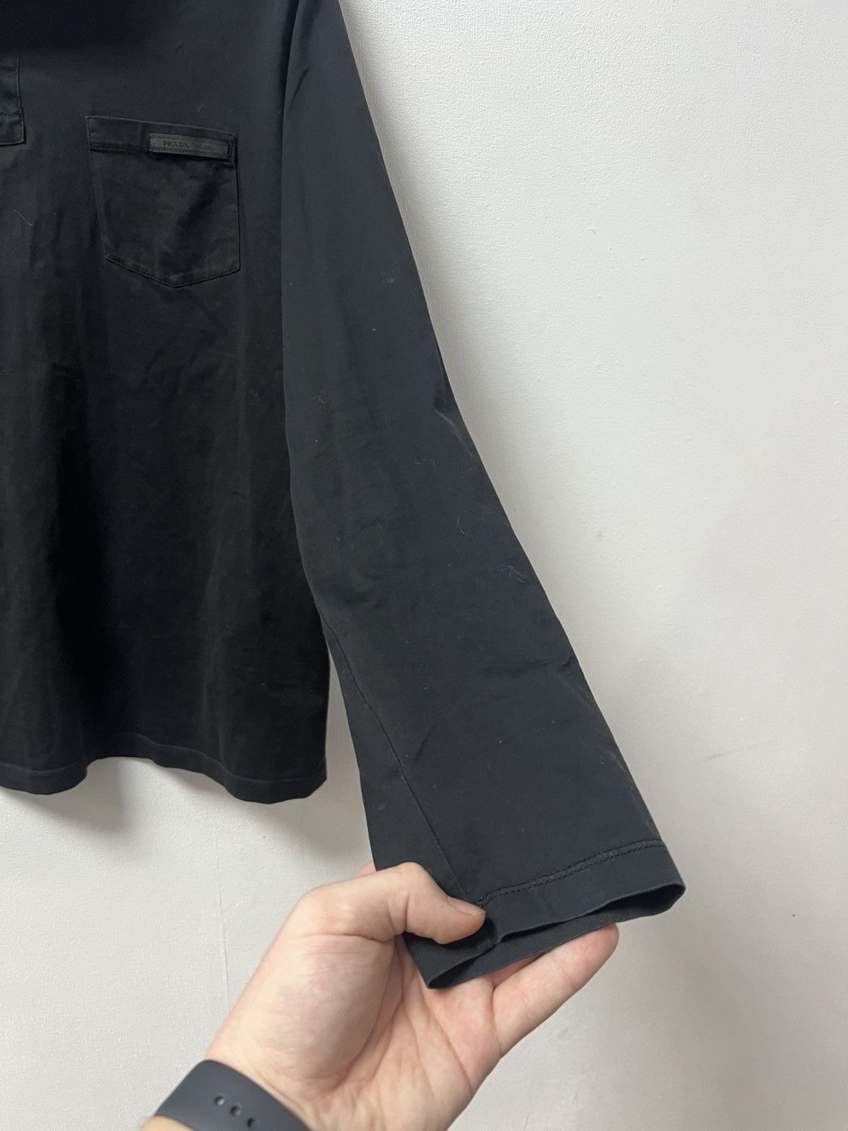 Prada Prada Black Long-Sleeve Polo Shirt – Size S Mens Size US S / EU 44-46 / 1 - 15 Thumbnail