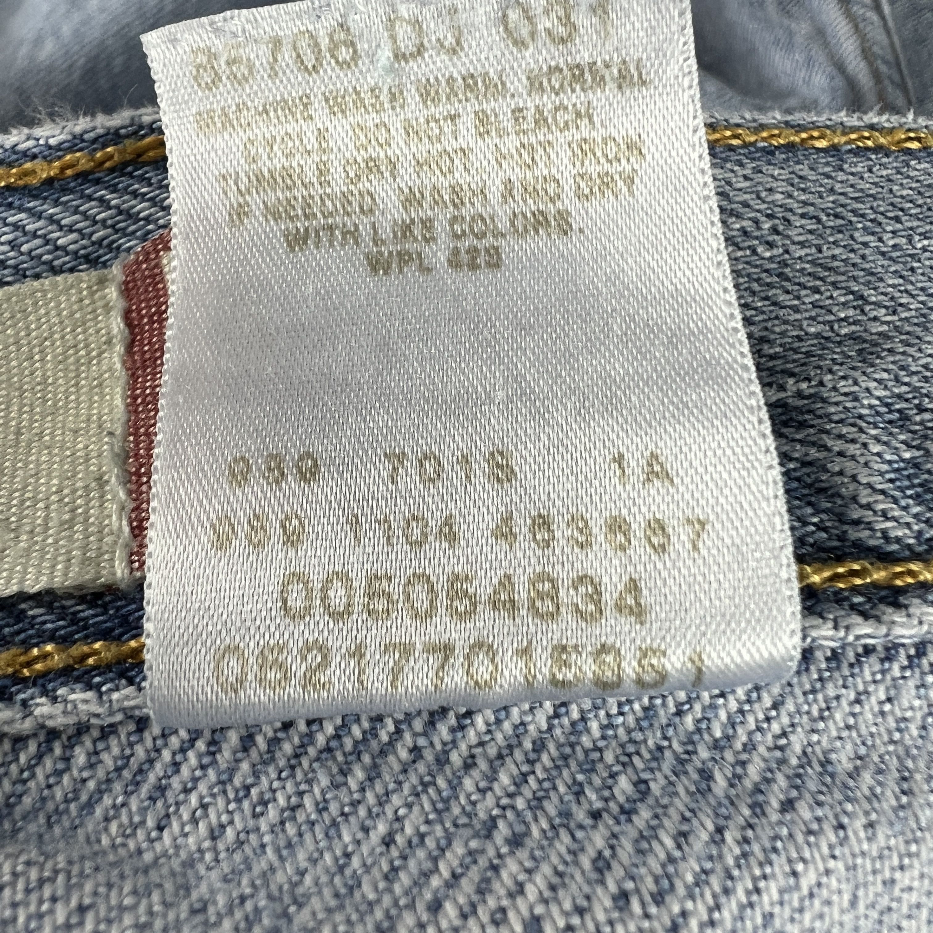 Levi's × Vintage Y2K Levi's Jeans 505 Straight Blue Faded Thrashed Denim Size US 36 / EU 52 - 11 Thumbnail