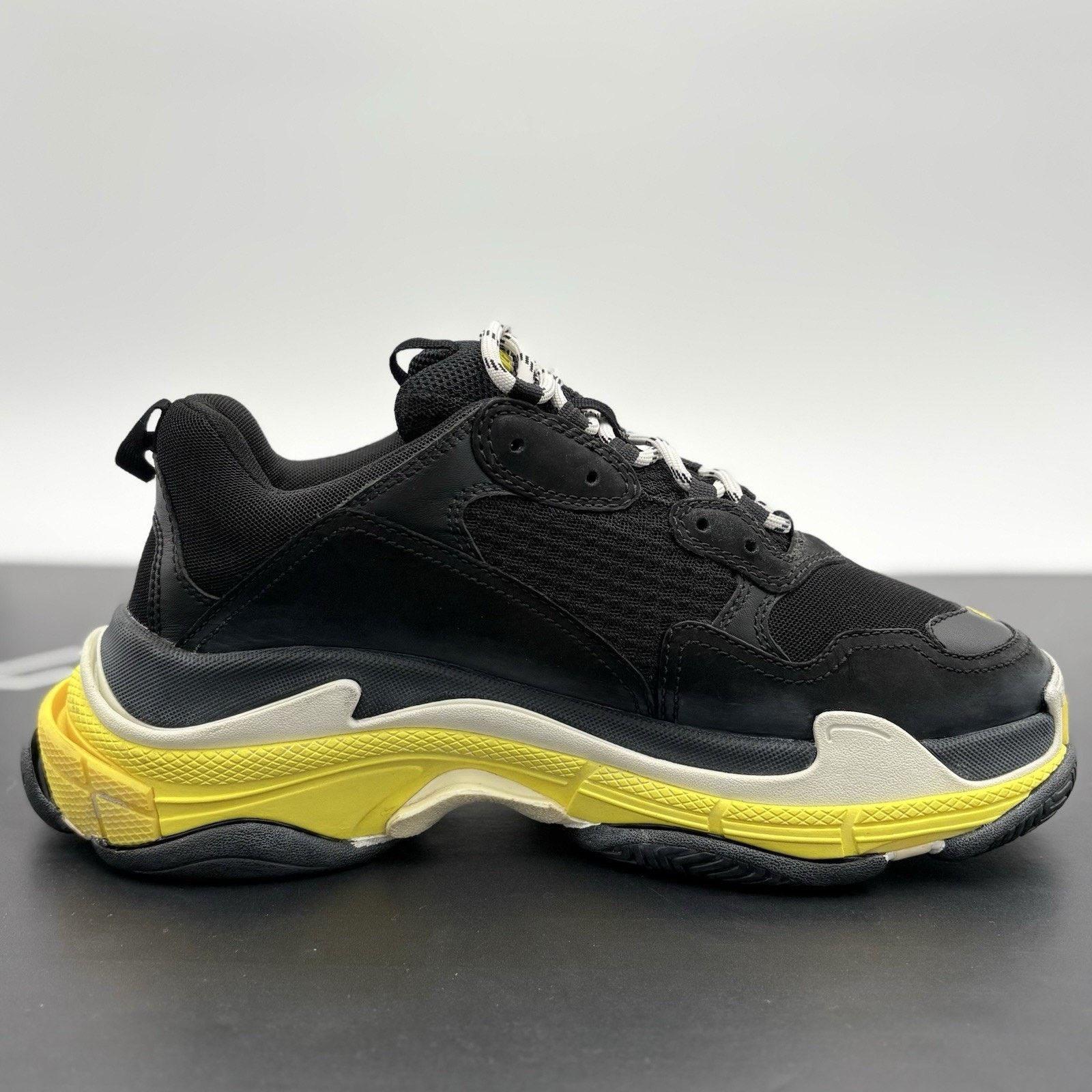 Balenciaga Balenciaga Triple S ' Black Yellow ' | SUPER CLEAN! Size US 10 / EU 43 - 10 Thumbnail