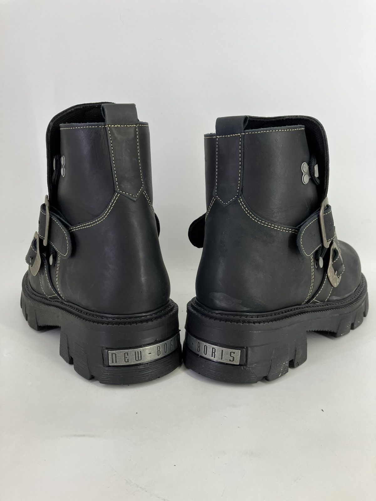 Vintage New Boris genuine leather chunky platform ankle boots boots Size US 8 / EU 41 - 5 Thumbnail