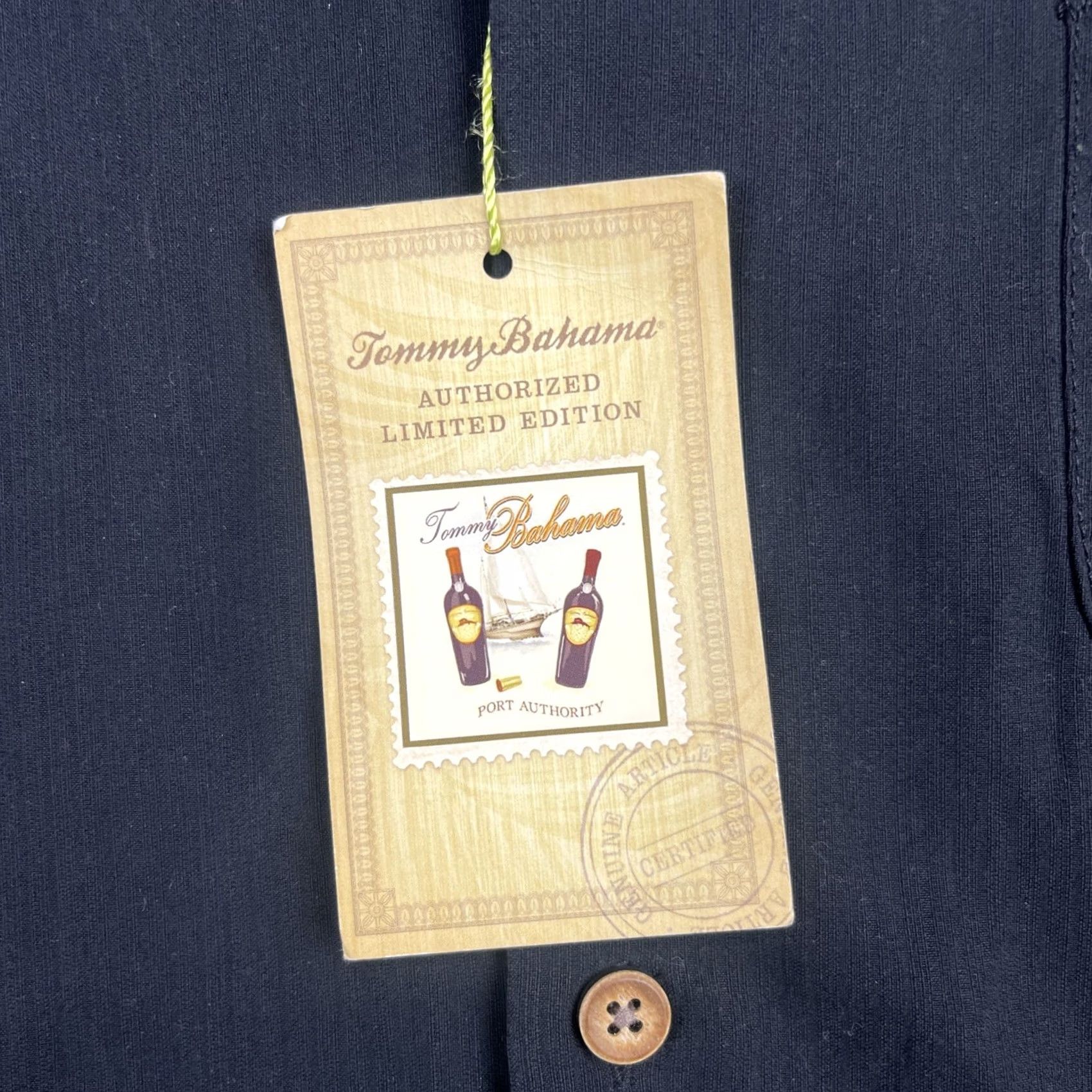 Tommy Bahama Tommy Bahama Shirt Mens XL Black Port Authority Silk Button Up Limited Edition Shirt Size US XL / EU 56 / 4 - 3 Thumbnail