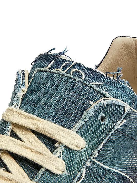 Maison Margiela os11x0326 Replica Denim Low-Top Sneakers in Blue Denim Size US 8 / EU 41 - 5 Thumbnail