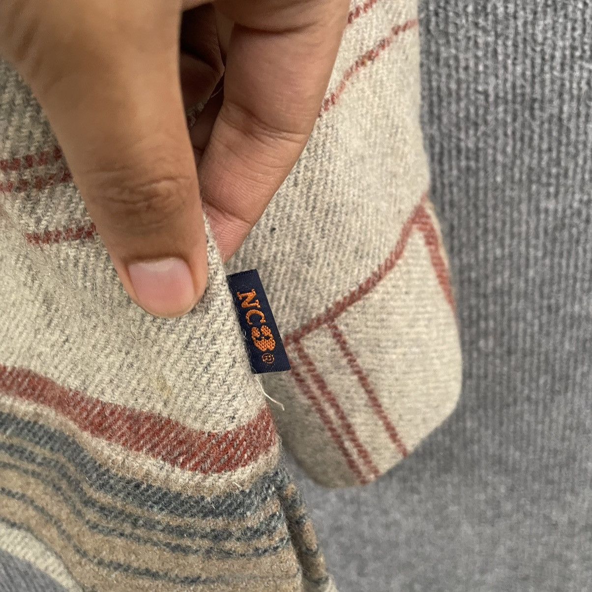 Nigel Cabourn × Vintage Vintage Nigel Cabourn Stripes Wool Jacket Size US L / EU 52-54 / 3 - 4 Thumbnail