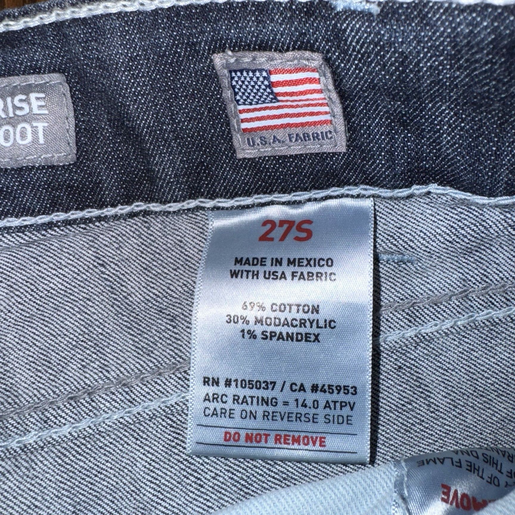 Ariat Ariat Real Jeans Womens 27S Blue Denim Mid Rise Stretch Bootcut 30x32 Jeans Size 27" / US 4 / IT 40 - 6 Thumbnail