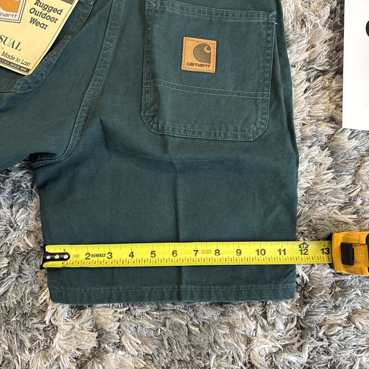Carhartt BNWT Vintage 90s Carhartt B30 EVG Green Denim Jorts GRAIL 28 Size US 28 / EU 44 - 5 Thumbnail