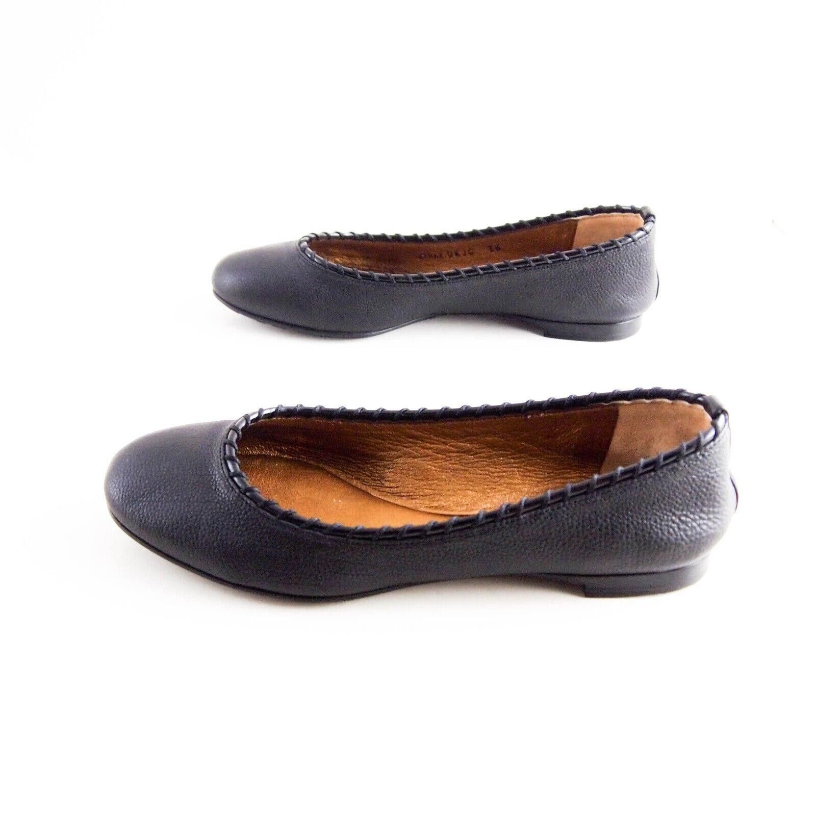 Bally Bally Merak Flats Black Leather Womens EU 36 US 5.5 $520 Size US 5.5 / IT 35.5 - 3 Thumbnail