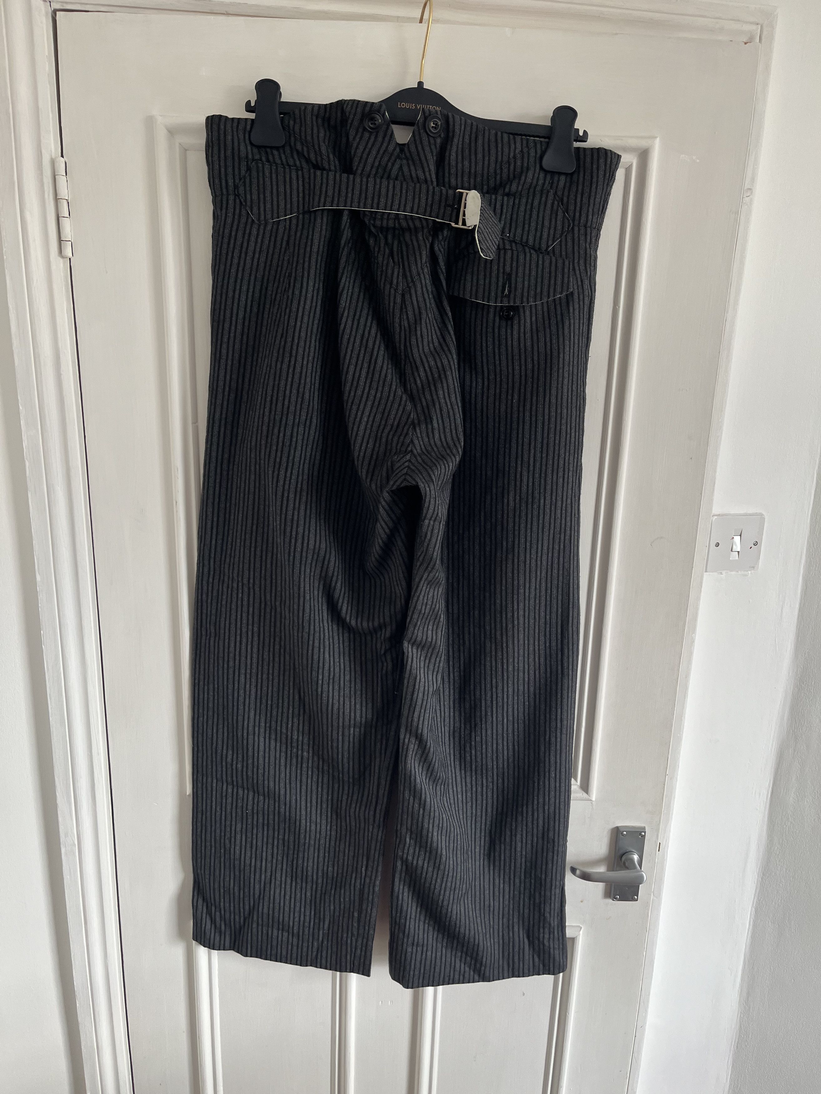 John Alexander Skelton CVII Grey Pinstripe Moonsailor Trouser Size US 34 / EU 50 - 2 Thumbnail