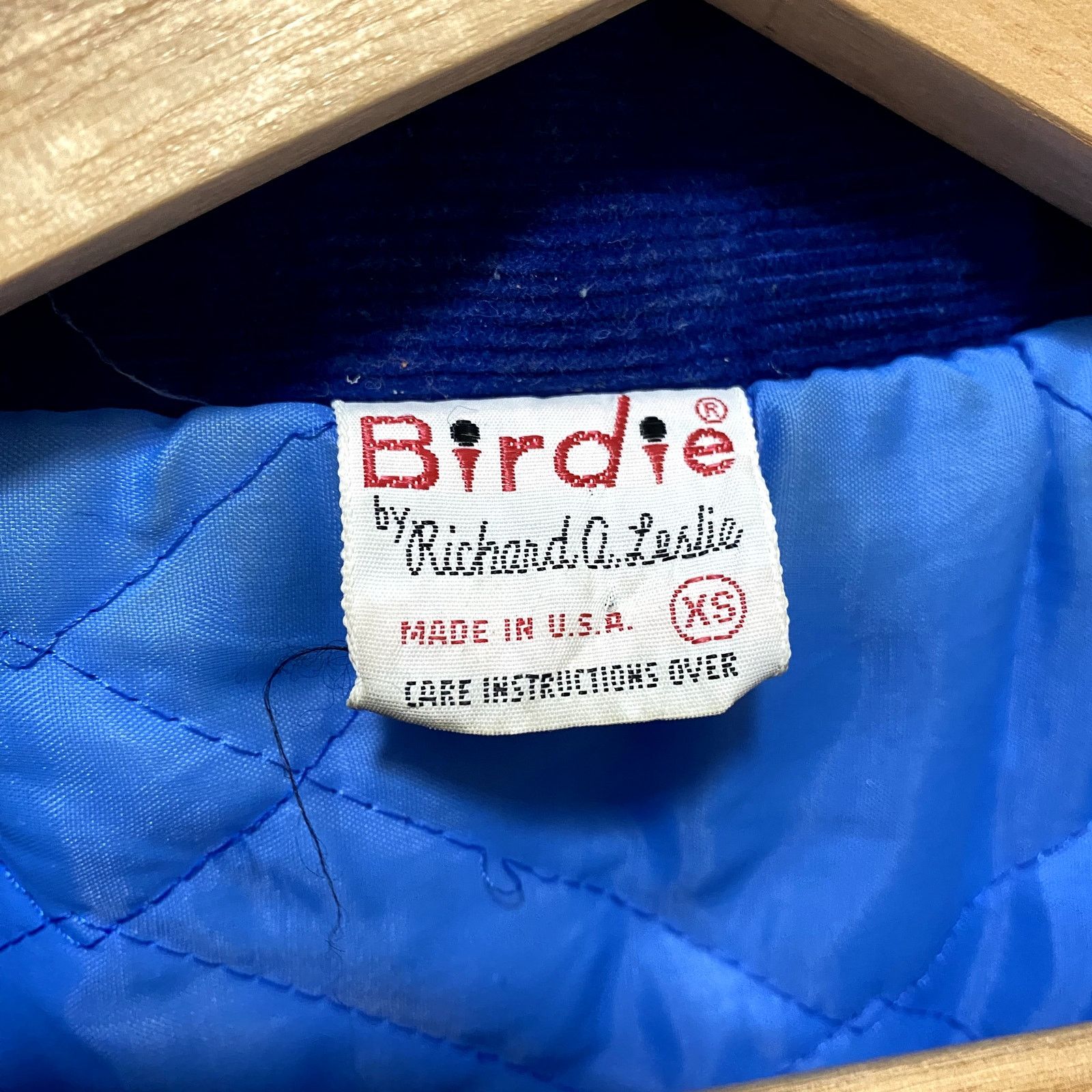 Vintage Vintage Corduroy Bomber Jacket Embroidered 70s Birdie Size US XS / EU 42 / 0 - 4 Thumbnail
